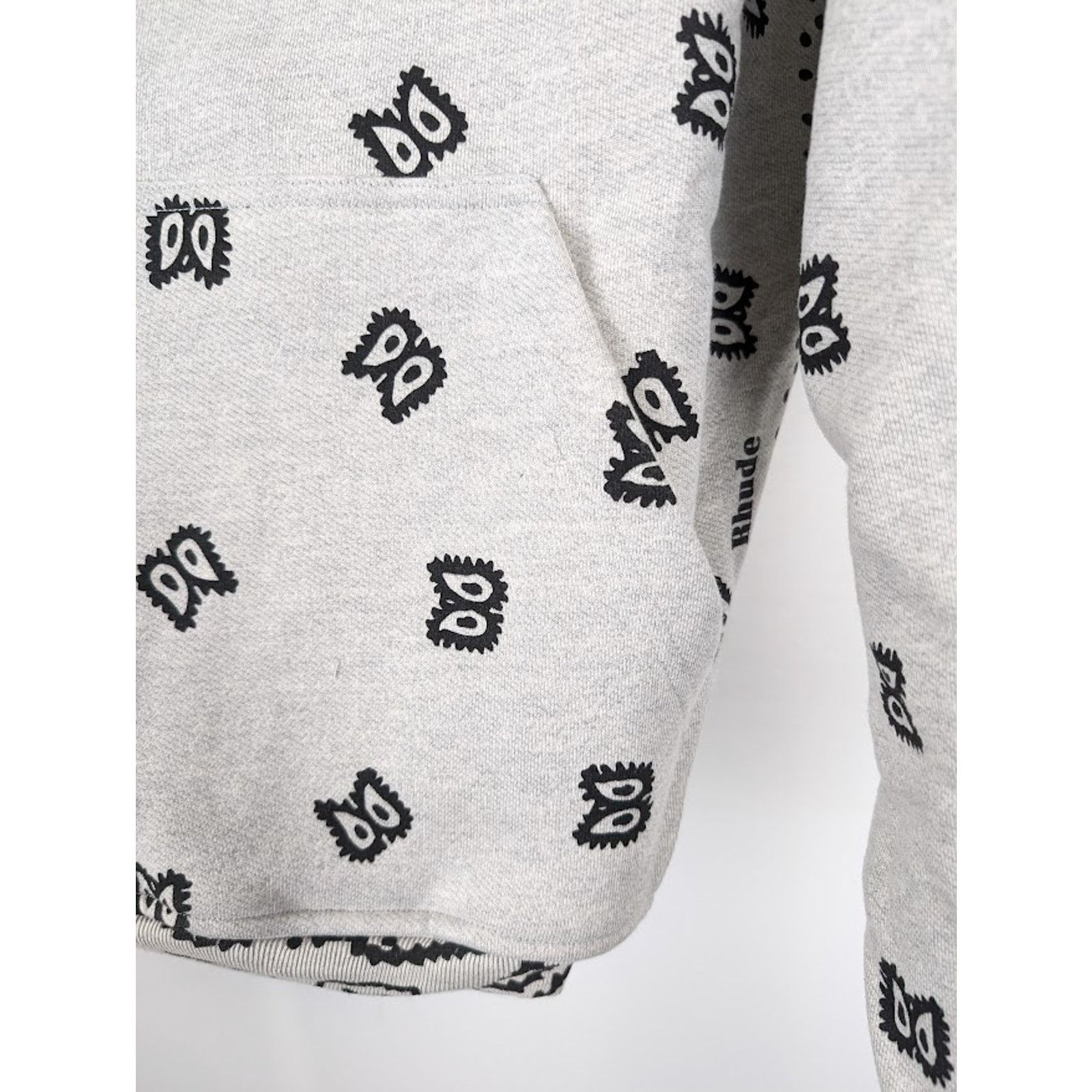 Rhude o1rshd1 Rhude Bandana Hoodie in Heather Grey Size US XL / EU 56 / 4 - 8 Thumbnail