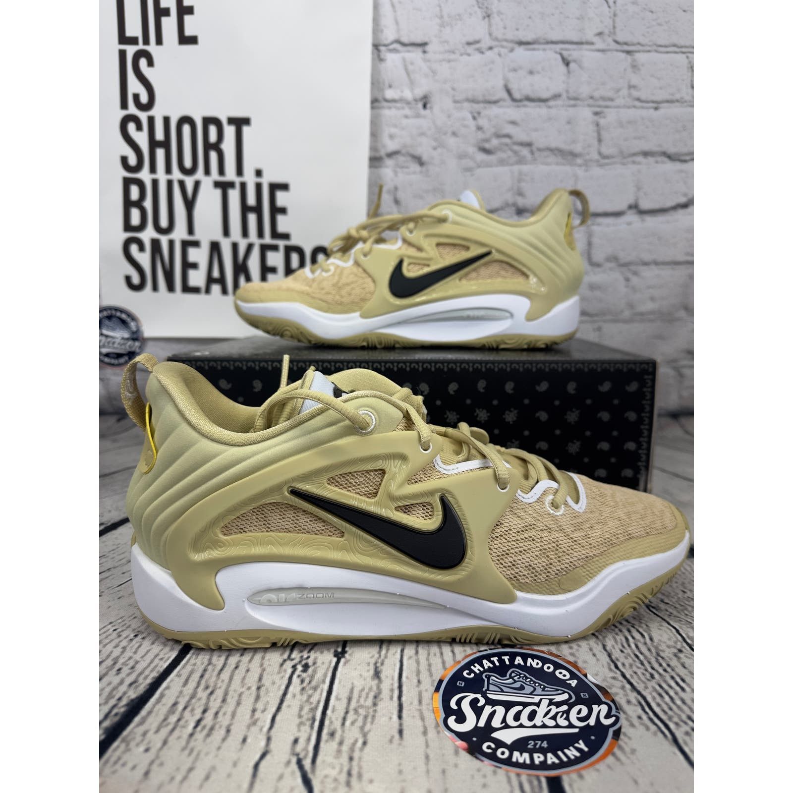 image of Nike Kd 15 Promo Mens Size 11 Gold White Tb Basketball Shoes