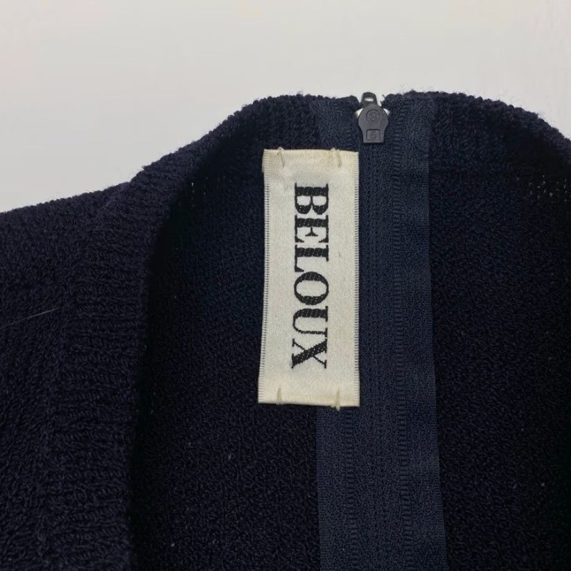Vintage VINTAGE Beloux Sleeveless Sweater Vest Womens XL Navy Blue Pullover Tight Knit Size XL / US 12-14 / IT 48-50 - 4 Thumbnail