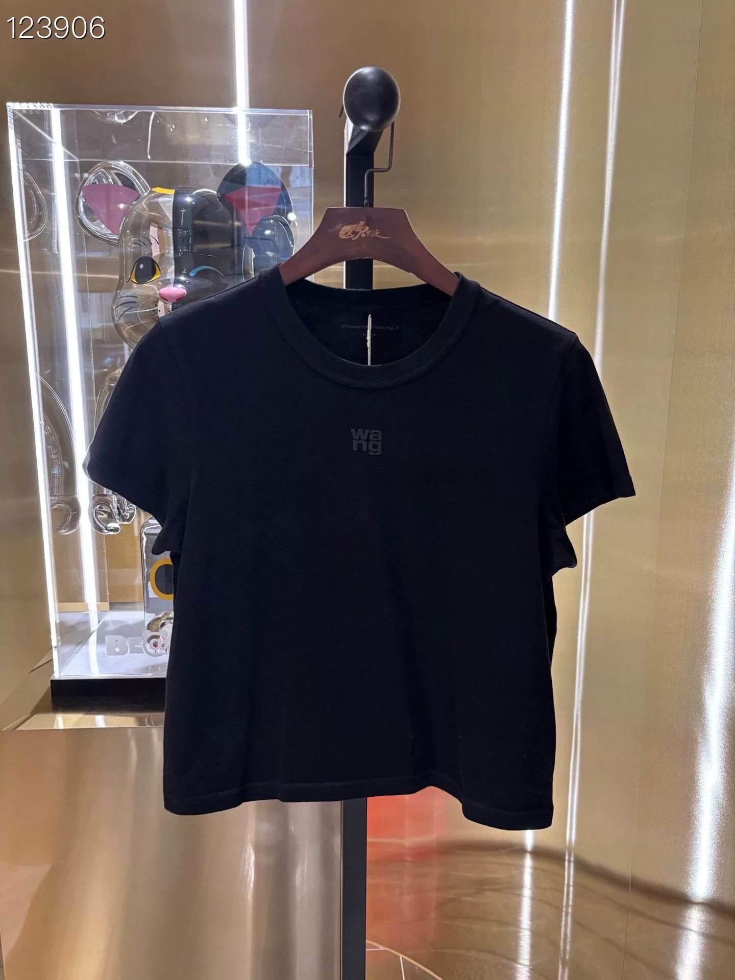 King Alexander Wang Slim Small Logo Black T-Shirt L Size L / US 10 / IT 46 - 1 Thumbnail