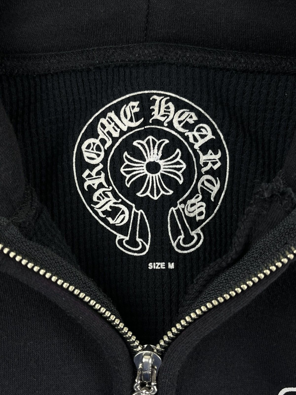 Chrome Hearts Chrome Hearts Vintage Fleur Logo Heavy Thermal Zip Up Hoodie Size US M / EU 48-50 / 2 - 11 Thumbnail