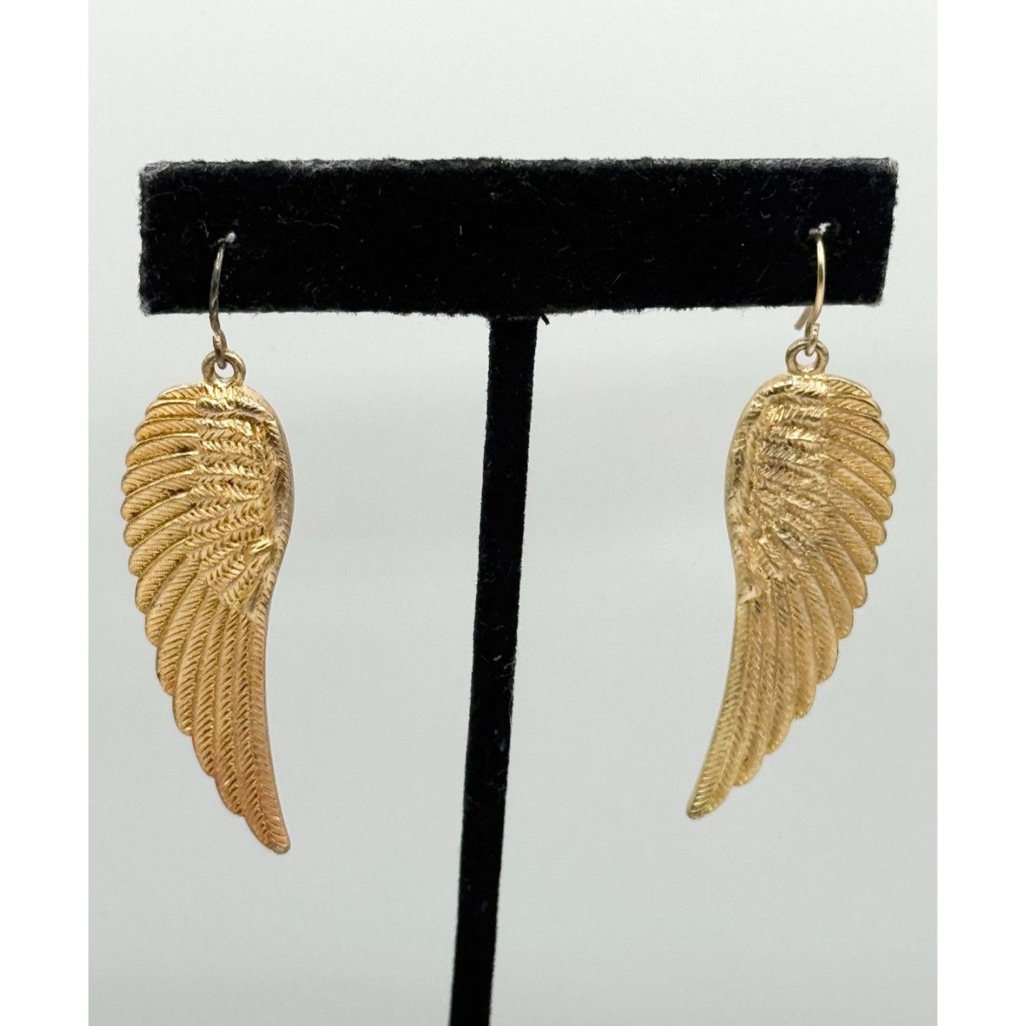 Other Angel wing gold dangle earrings Size ONE SIZE - 1 Thumbnail