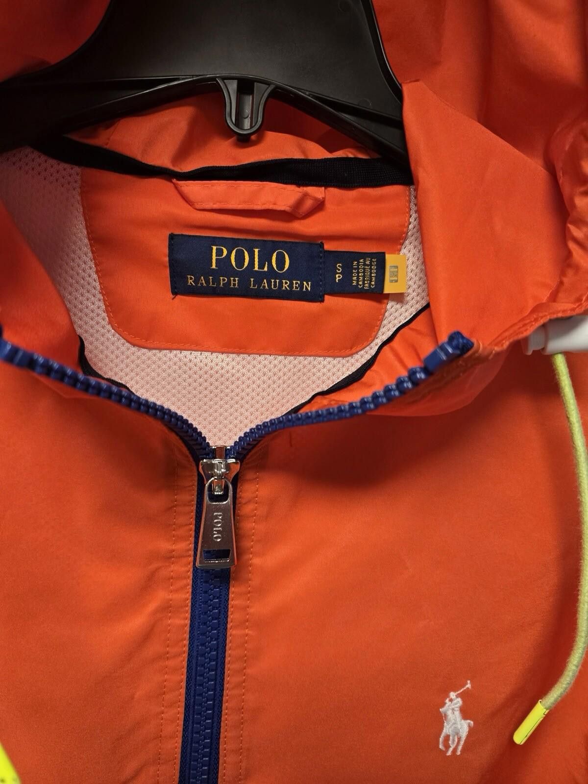 Polo Ralph Lauren Polo Ralph Lauren Half-Zip Rain Hoodie in Orange and Blue Size US S / EU 44-46 / 1 - 3 Thumbnail