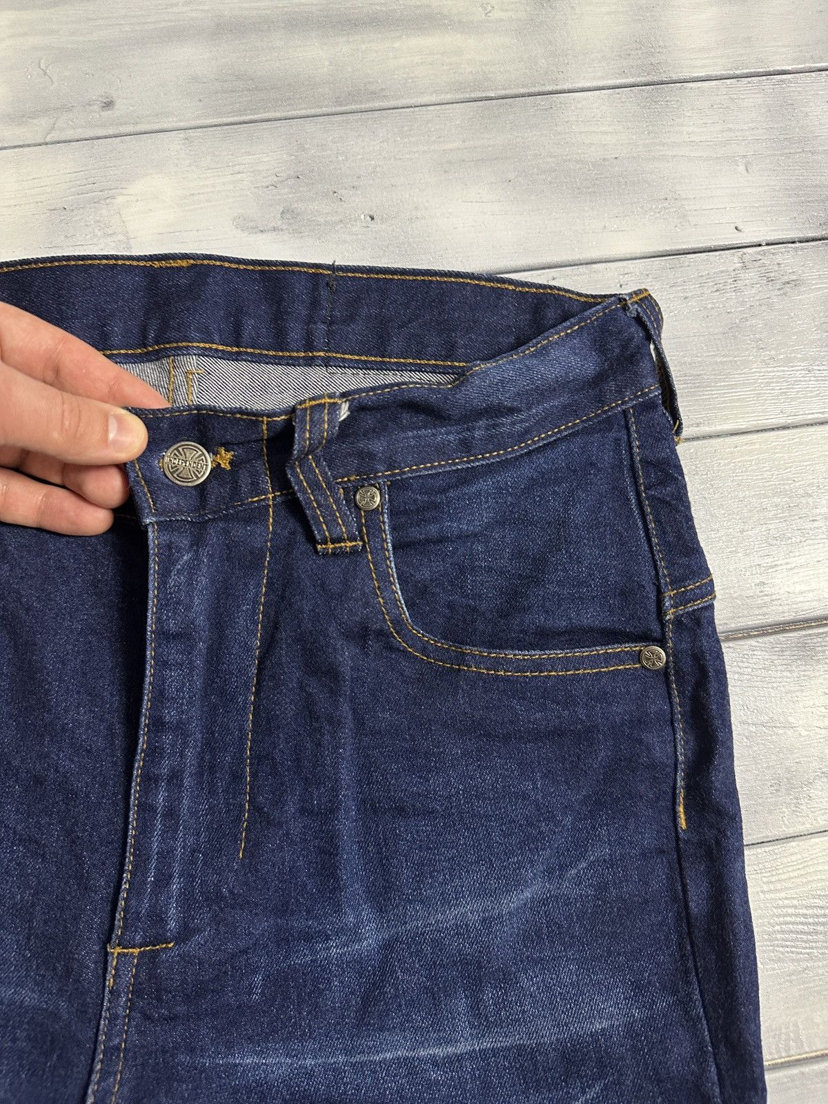 Independent Truck Co. Rare Jeans Independent Japan Y2K Style. Size US 30 / EU 46 - 7 Thumbnail