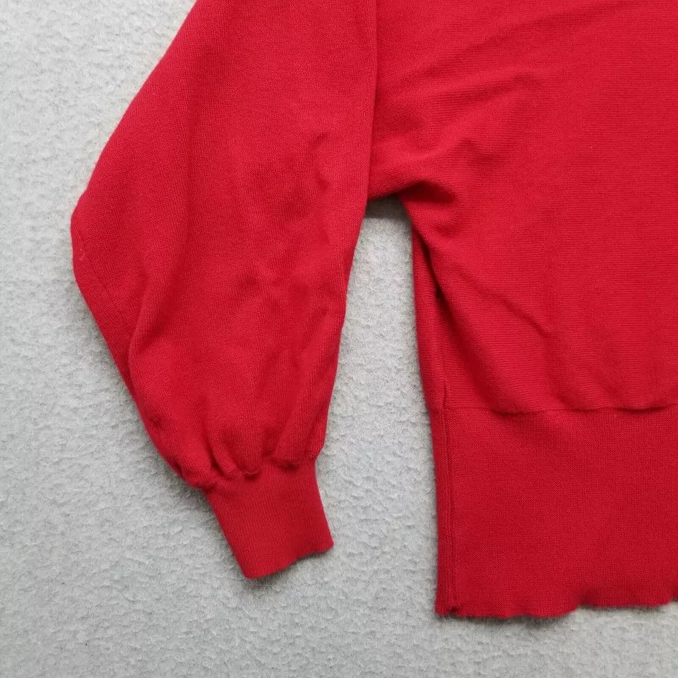 Other Joseph A Sweater Womens Medium Red Round Neck Rayon Blend Size M / US 6-8 / IT 42-44 - 9 Thumbnail