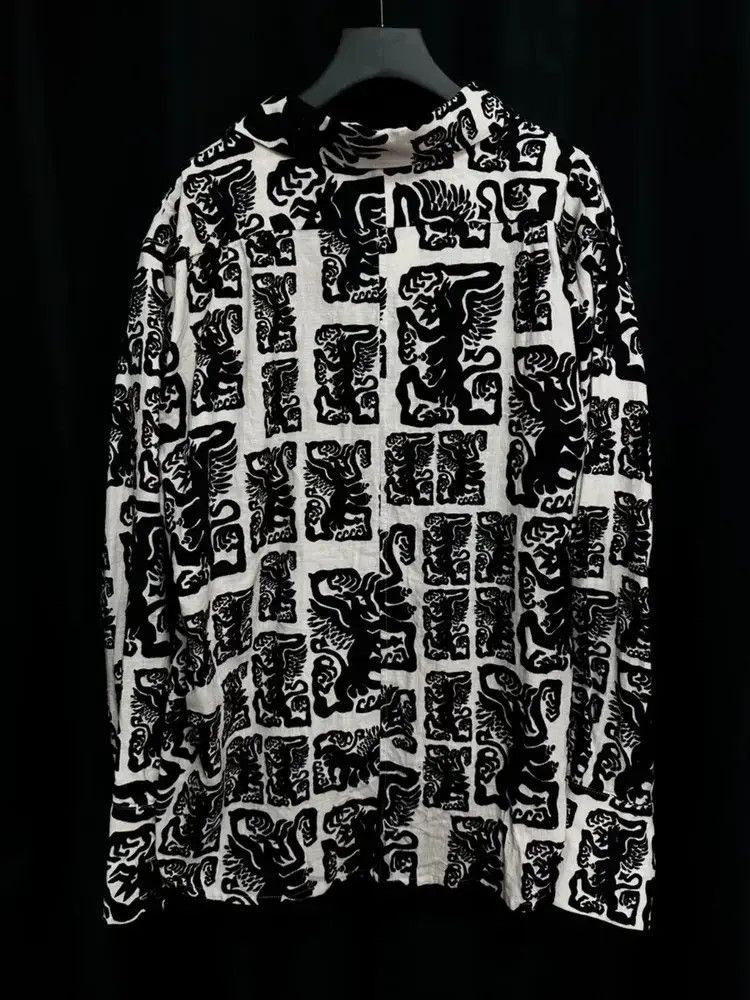 John Alexander Skelton John Alexander Skelton 21SS Meth Print Shirt Size US M / EU 48-50 / 2 - 2 Thumbnail