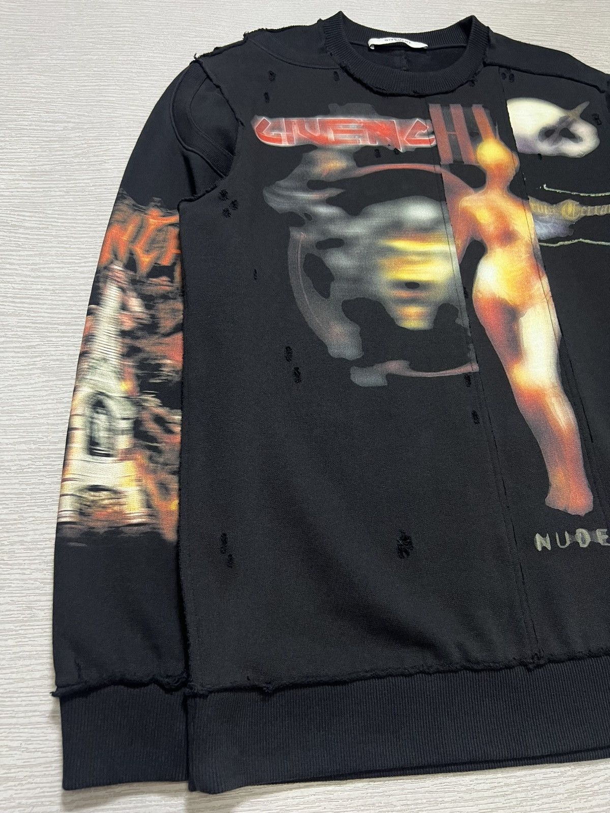Givenchy Givenchy - Riccardo Tisci - Heavy Metal Logo Sweatshirt Size US S / EU 44-46 / 1 - 7 Thumbnail