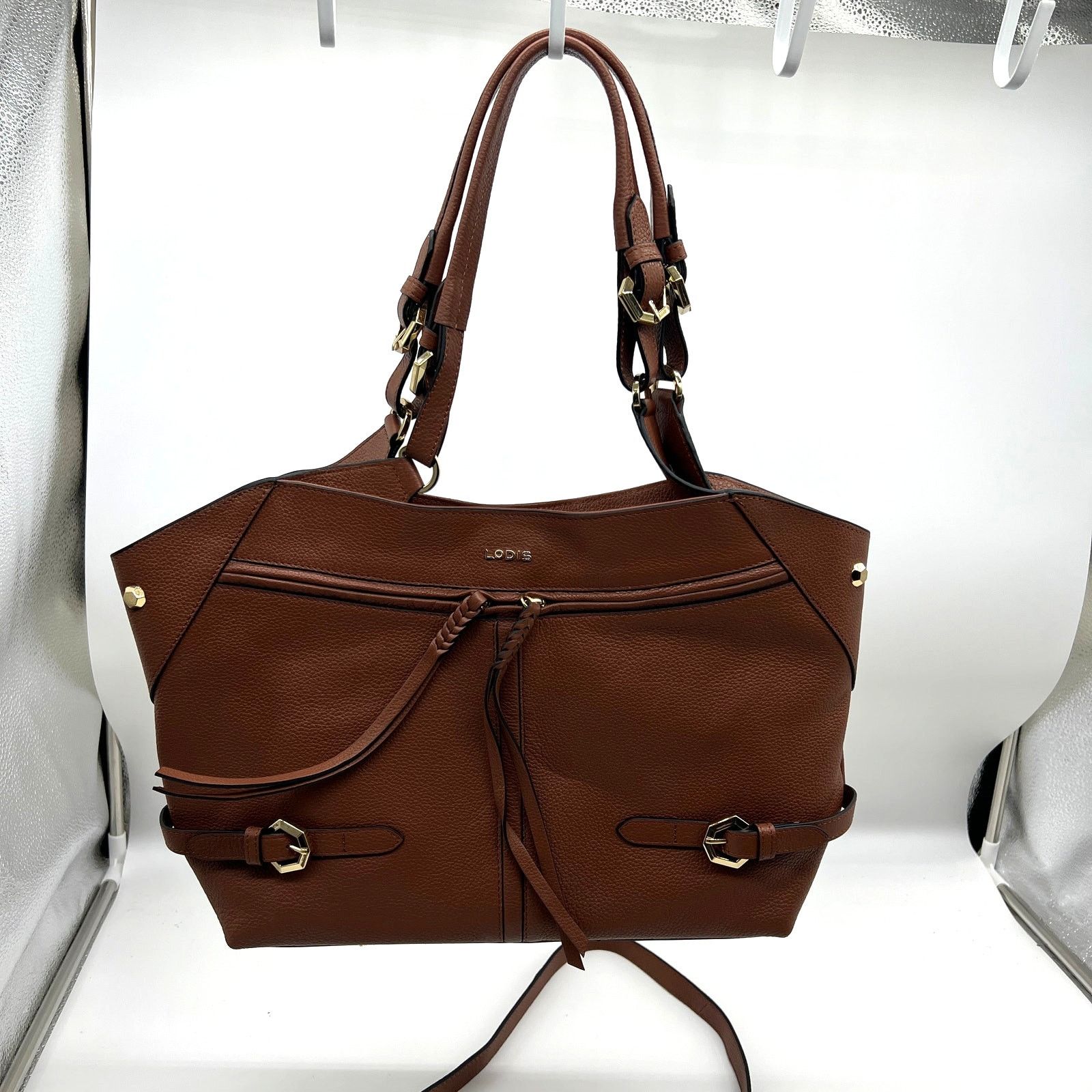 Other LODIS Womens Purse Texas Leather Nikki Satchel B Size ONE SIZE - 1 Thumbnail