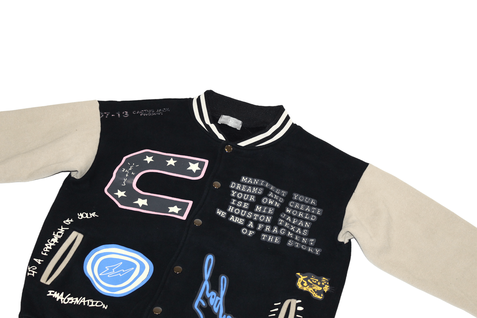 Japanese Brand hbat design Cactus Jack Travis Scott printed varsity jacket Size US M / EU 48-50 / 2 - 6 Thumbnail