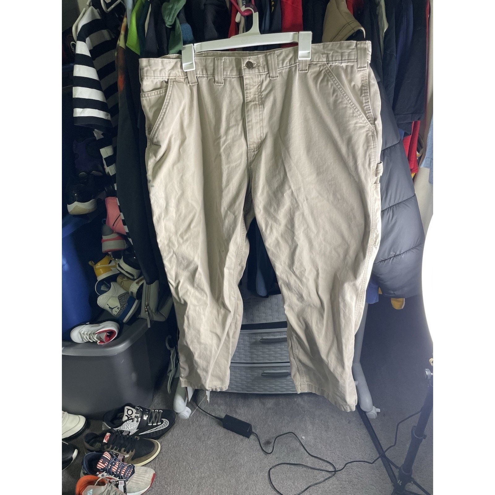 Carhartt Size 44x30- Carhartt Carpenter Pants Mens Brown Loose Fit Size US 44 / EU 60 - 1 Thumbnail