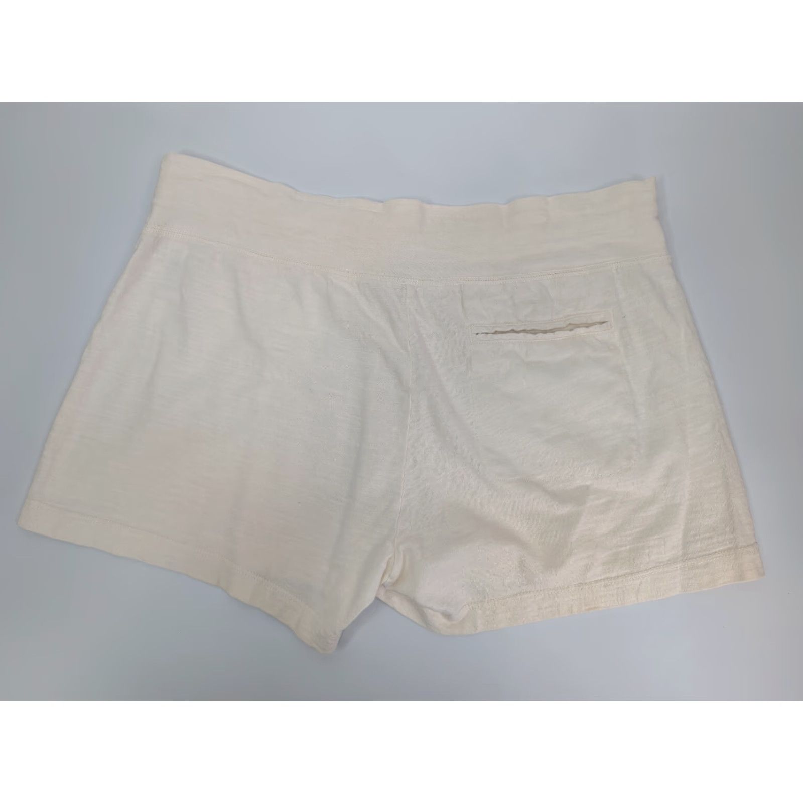 James Perse James Perse Beige Shorts Womens Size 4 Drawstring Slub Supima Cotton WUB4114 Size 27" / US 4 / IT 40 - 2 Thumbnail