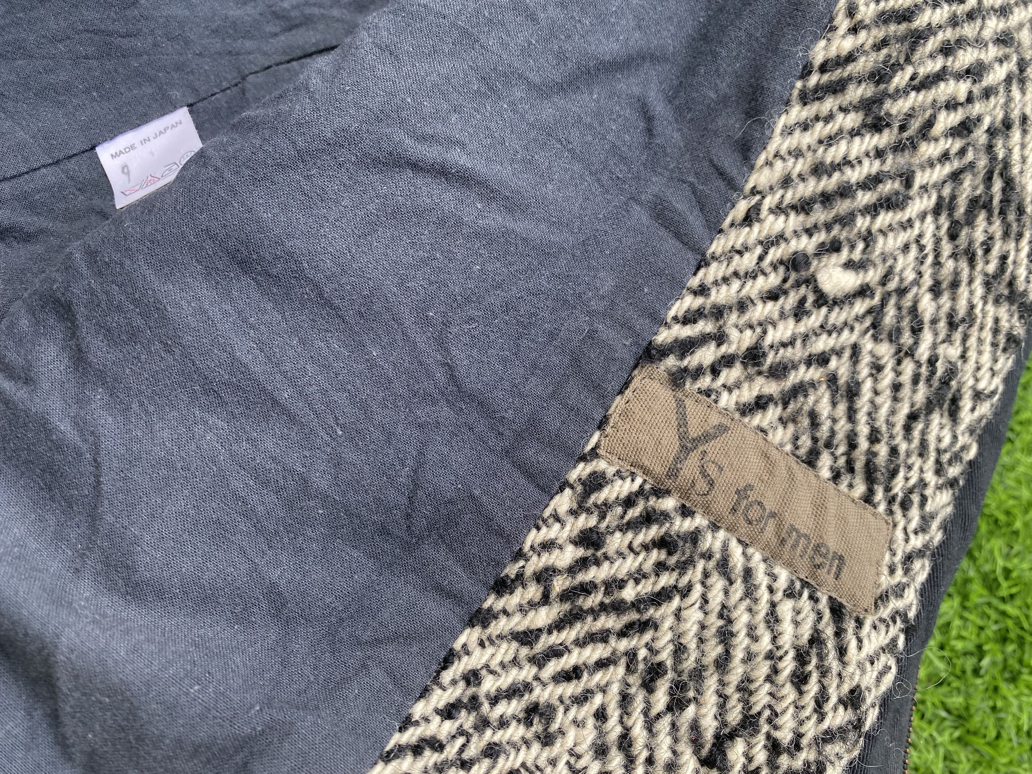 Japanese Brand × Y's for Men × Yohji Yamamoto Vintage YS for Men by Yohji Yamamoto Tweed Winter Jacket Size US M / EU 48-50 / 2 - 5 Thumbnail