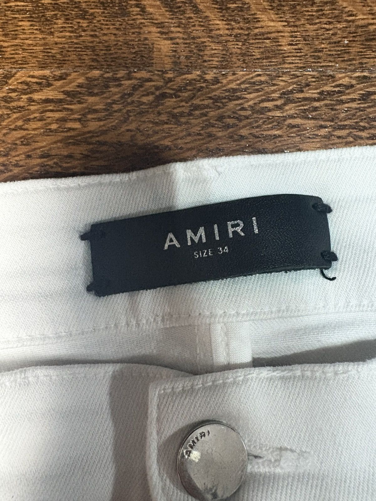 Amiri Amiri MX1 Distressed White Skinny Jeans Size US 34 / EU 50 - 3 Thumbnail