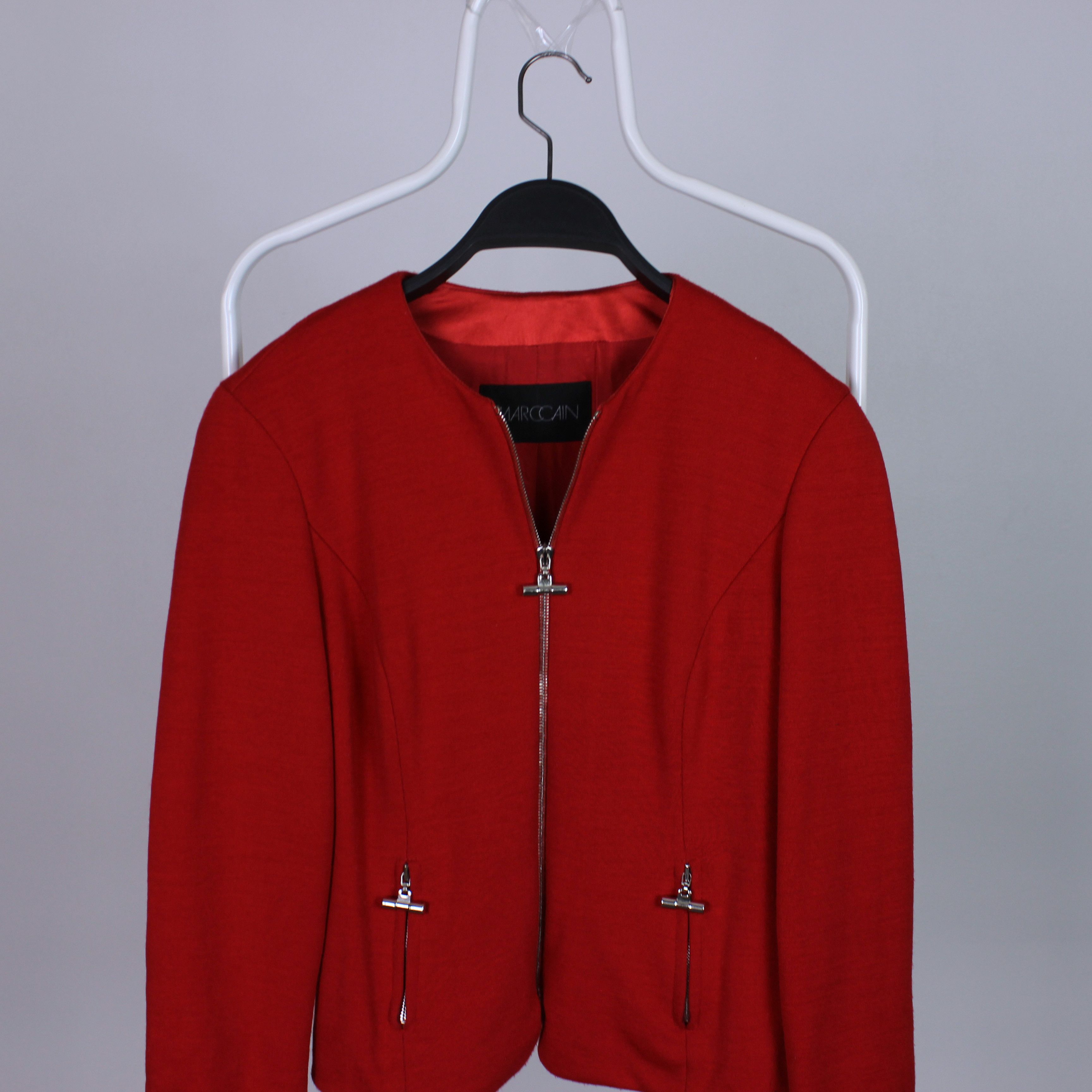 Other Marccain vintage wool red jacket full zip S M Size M / US 6-8 / IT 42-44 - 4 Thumbnail