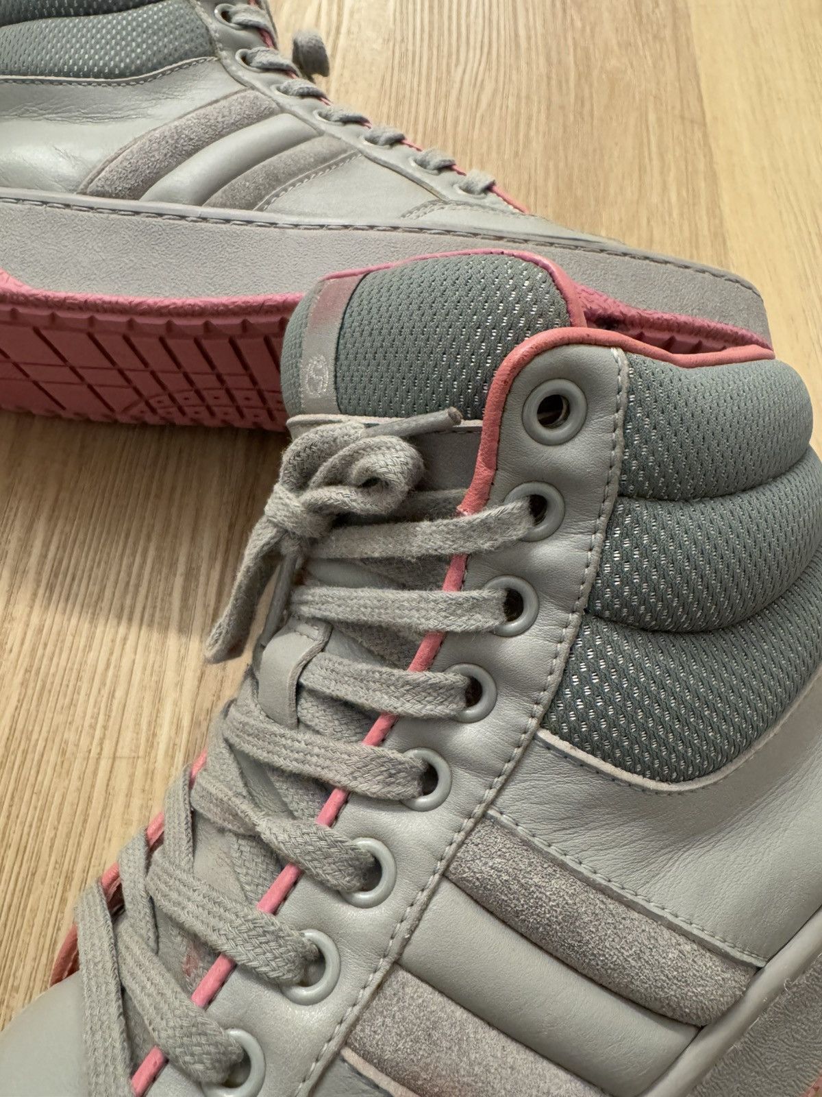 Gucci Gucci High Top Web Sneakers leather 37 Italy Size US 7 / IT 37 - 6 Thumbnail