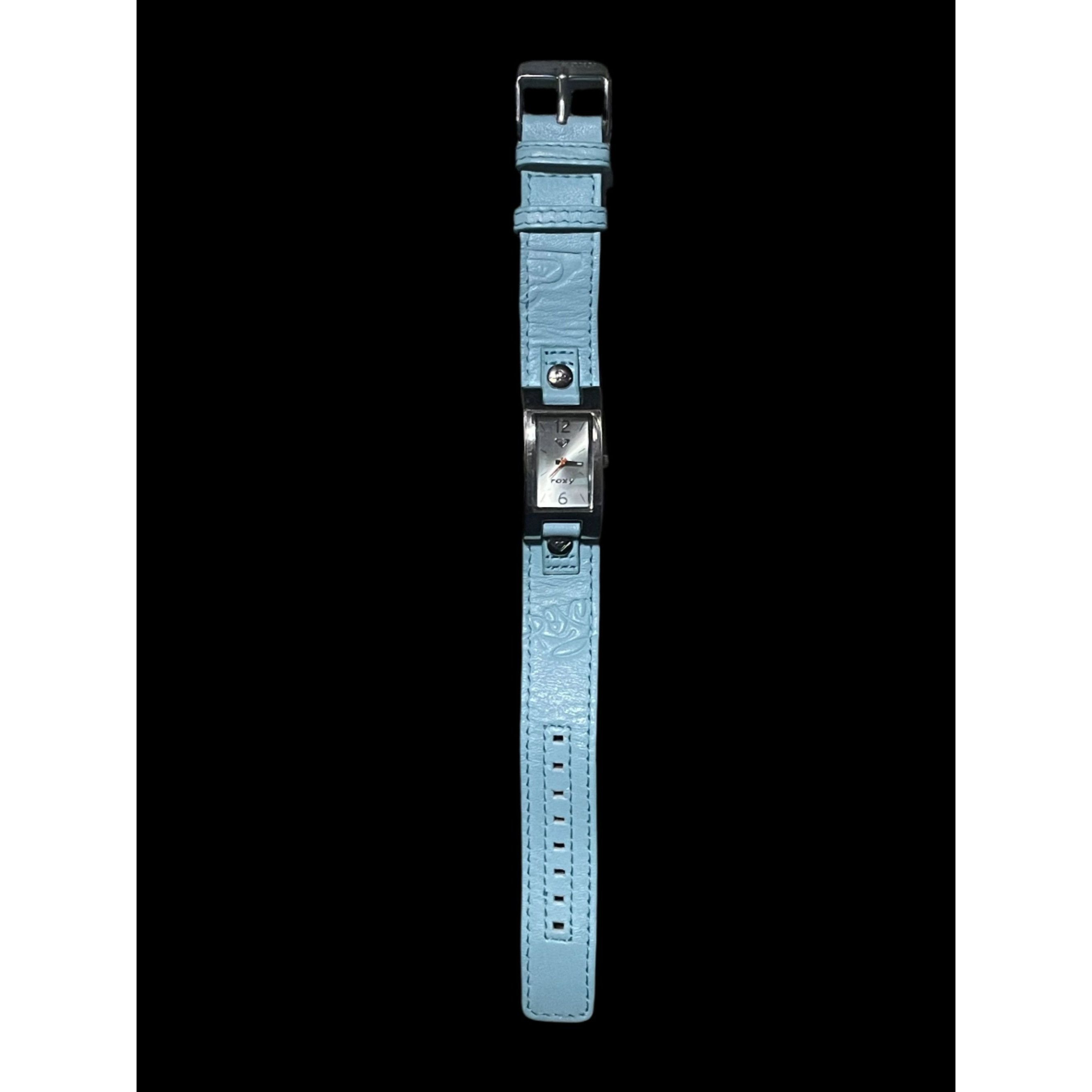Vintage Vintage Roxy Blue Genuine Leather Band Chic Ladies Watch Size ONE SIZE - 6 Thumbnail