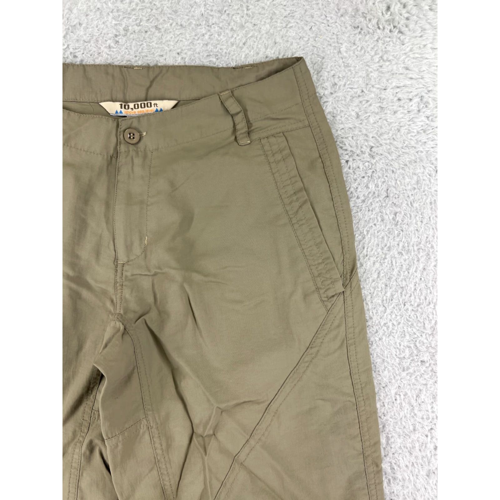 Vintage 10,000 FT ABOVE SEA LEVEL Pants Women 6 Beige Nylon Hiking Camping Fishing Cargo Size 28" / US 6 / IT 42 - 5 Thumbnail