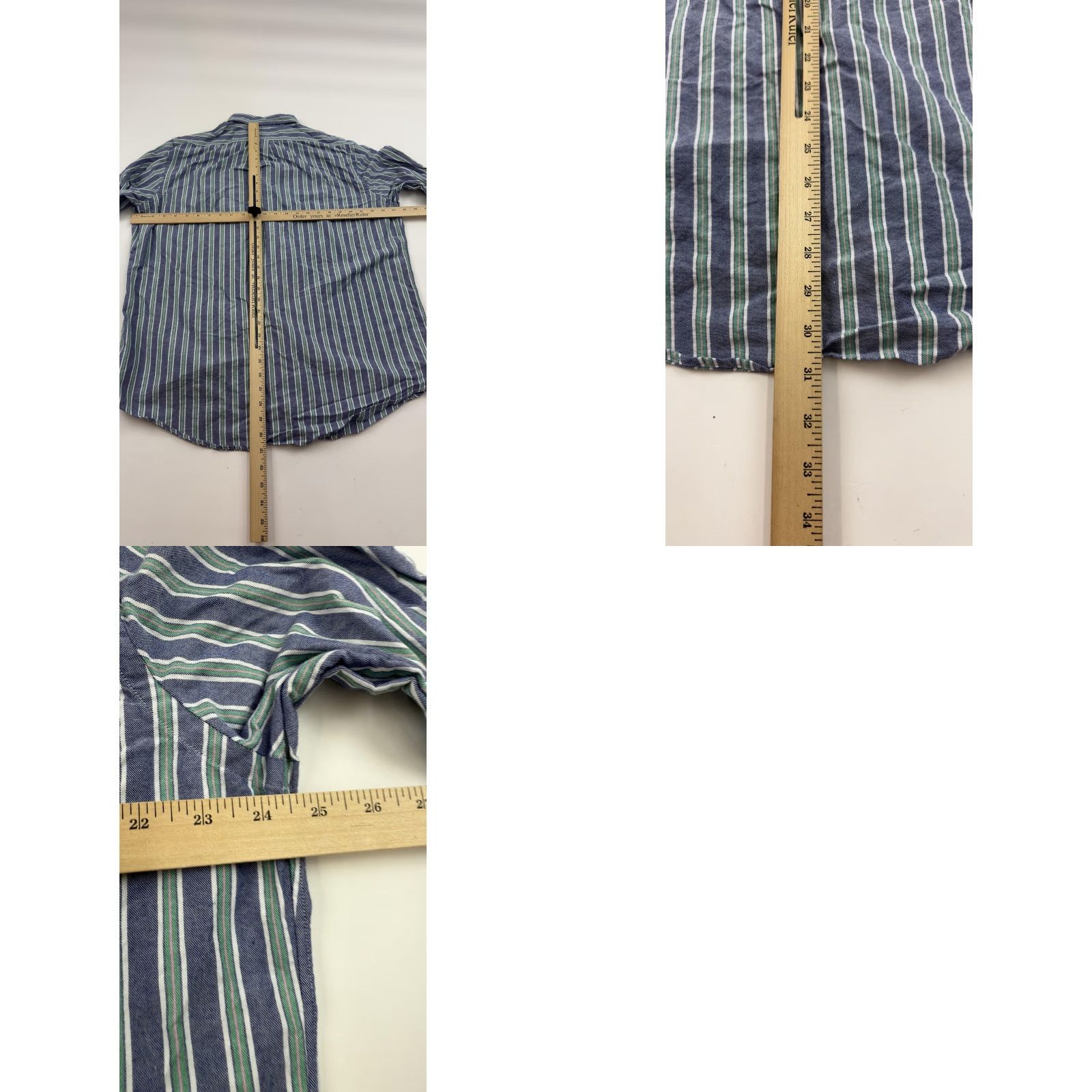 Polo Ralph Lauren Polo Ralph Lauren Shirt Mens XL Blue Striped Button-Down Cotton Classic Fit Long Sleeve Size US XL / EU 56 / 4 - 8 Thumbnail