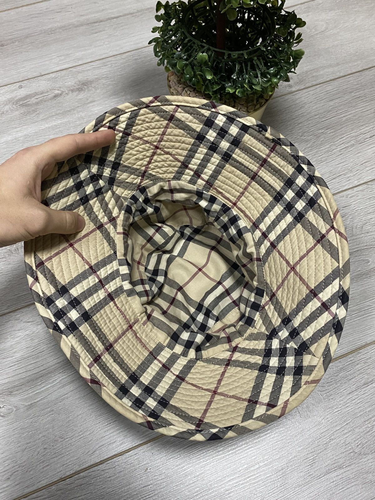 Burberry Burberry London denim bucket hat nova check double-side hat Size ONE SIZE - 6 Thumbnail