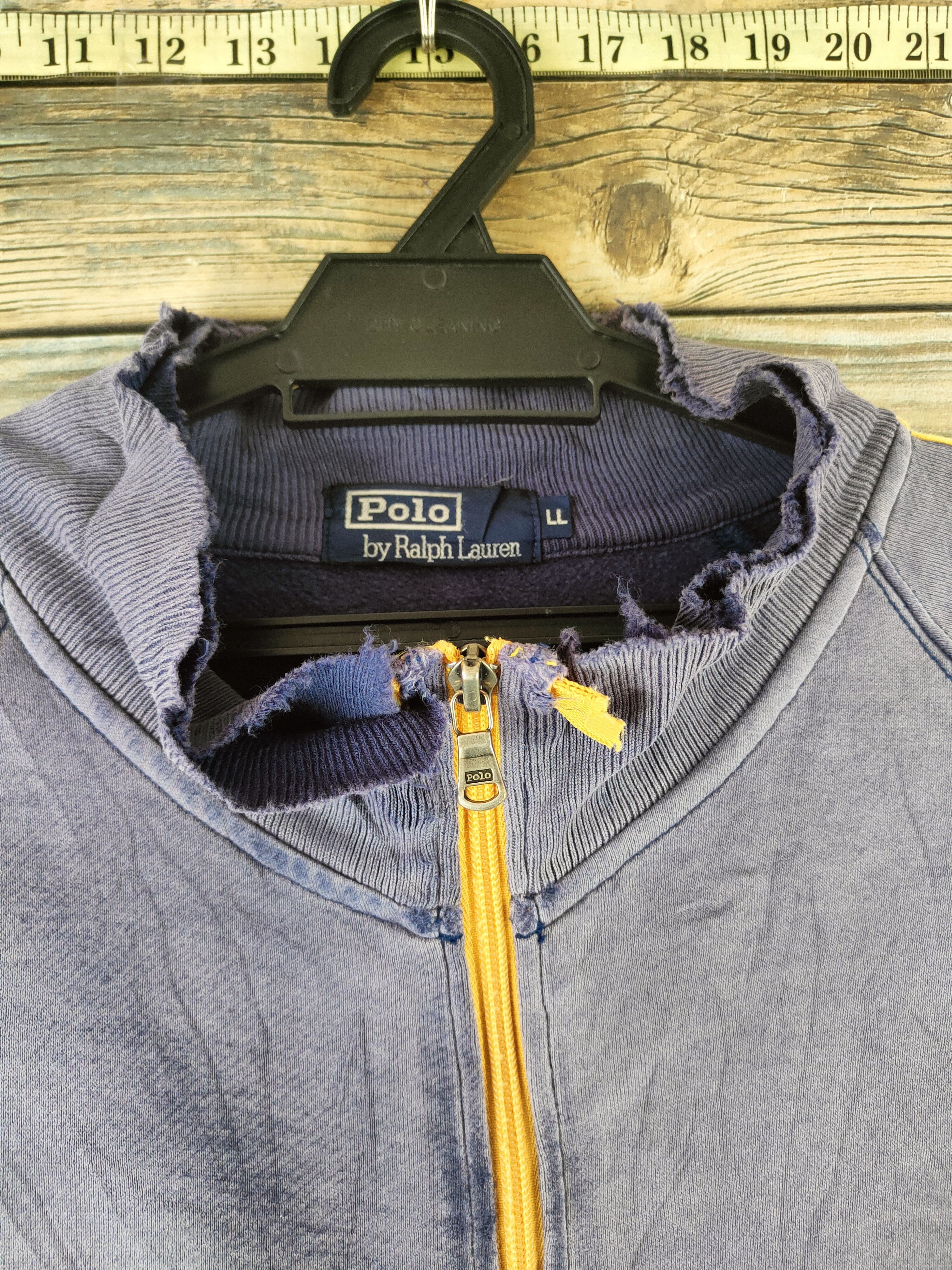 Polo Ralph Lauren Vintage Polo by Ralph Lauren Navy Faded Sweaters Size US XL / EU 56 / 4 - 4 Thumbnail