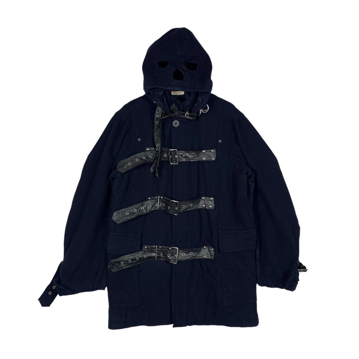 If Six Was Nine × Seditionaries Vintage Milkboy Industrial Punk Long Jacket Duffle Coat Size US L / EU 52-54 / 3 - 1 Thumbnail