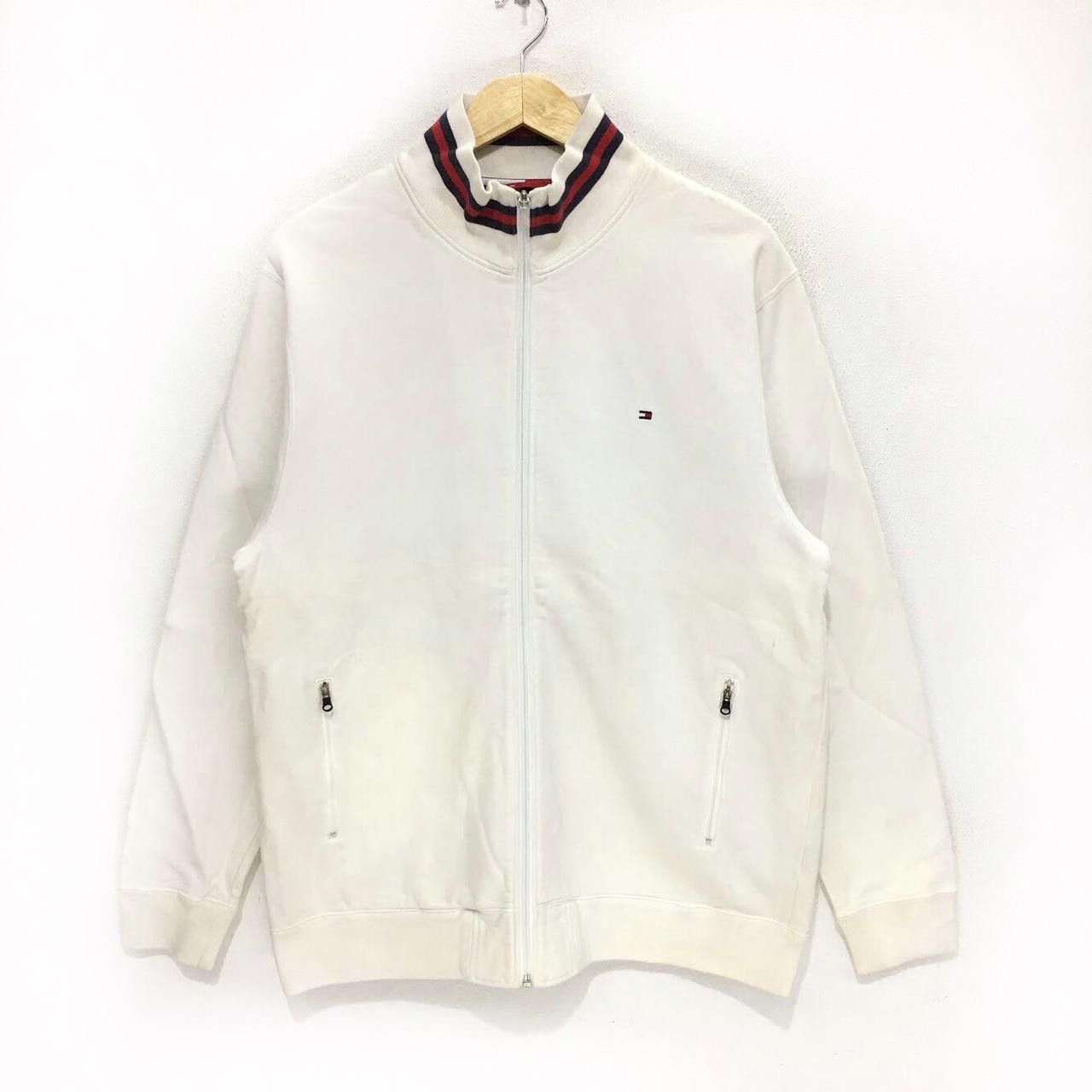 Tommy Hilfiger TOMMY HILFIGER Full Zip White Sweater Hoodie Sailing Gear Size XL / US 12-14 / IT 48-50 - 1 Thumbnail
