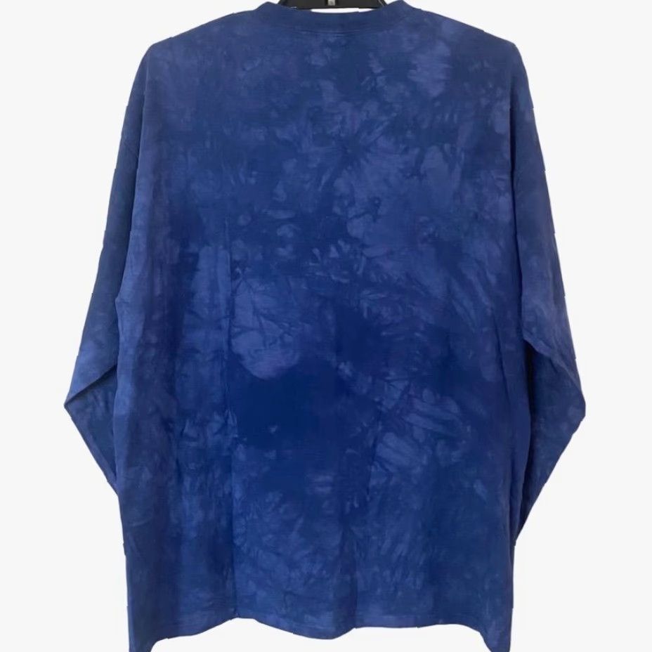 The Mountain VINTAGE The Mountain Bald Eagle T Shirt Tie Dye Long Sleeve Blue XL Mens USA Patriotic Bird 100% Cotton Shirt Size US XL / EU 56 / 4 - 3 Thumbnail