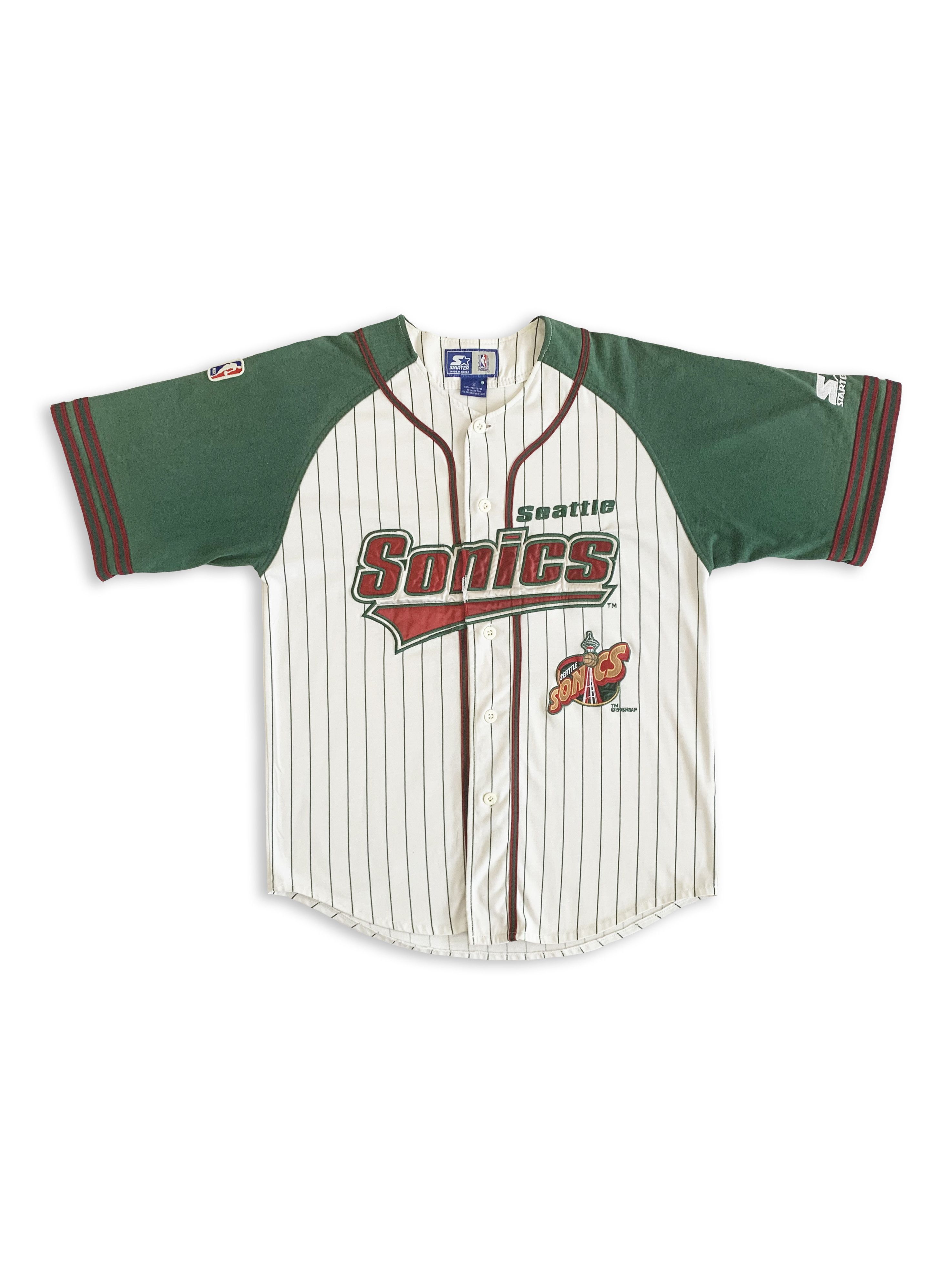 Starter Vintage 90 STARTER Seattle Supersonics Baseball Jersey Shirt Size US M / EU 48-50 / 2 - 1 Thumbnail