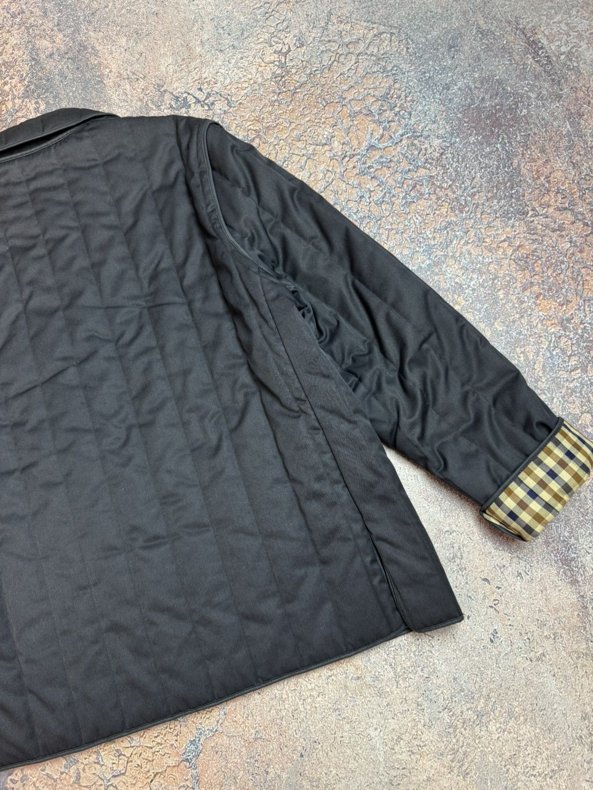 Aquascutum Vintage Aquascutum Checked Pattern Heavy Coat Vest Size L / US 10 / IT 46 - 14 Thumbnail