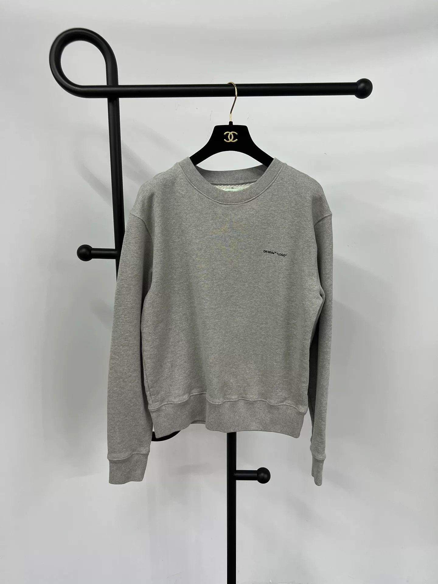 Off-White Off-White Gray Crewneck Sweatshirt Size US M / EU 48-50 / 2 - 1 Thumbnail