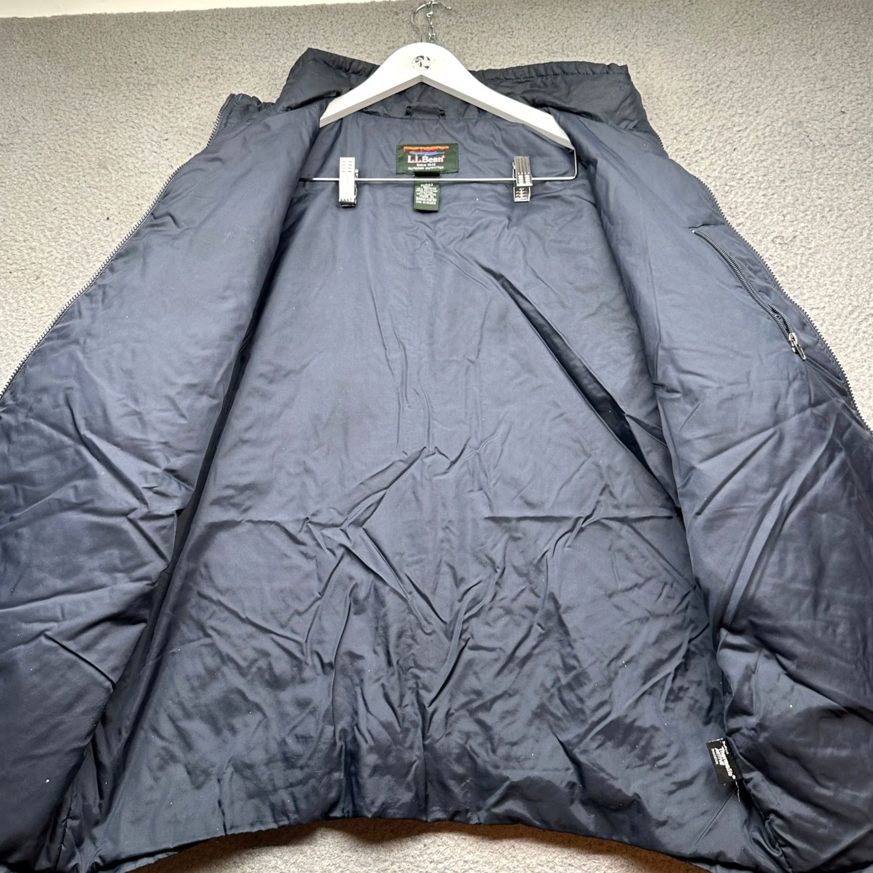 Vintage VINTAGE L.L.Bean Jacket Overcoat XXL Tall Navy Insulated Liner Thermolite Zippered Long Coat Mens XL Tall XLT Navy Size US XL / EU 56 / 4 - 7 Thumbnail