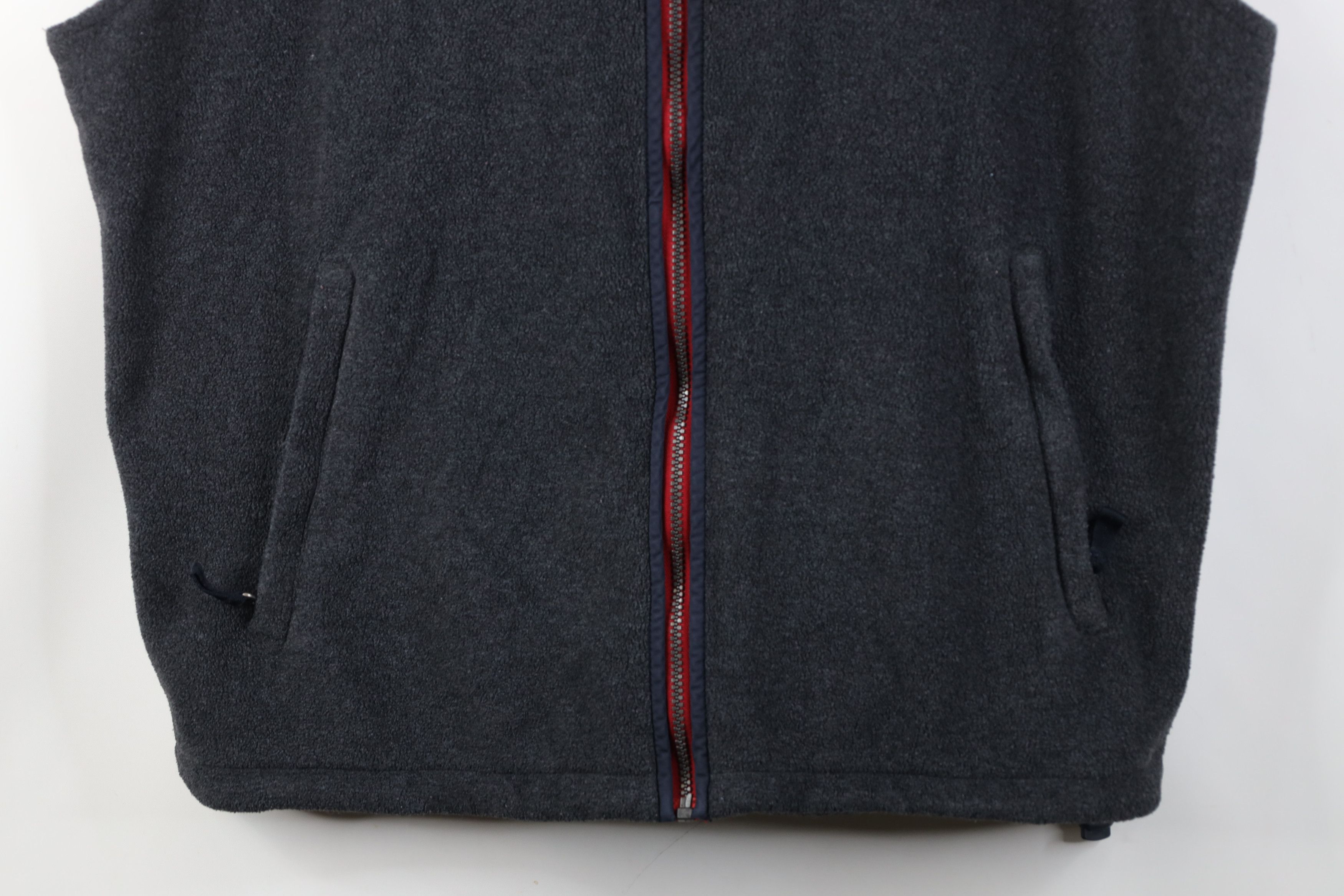 Abercrombie & Fitch Vintage 90s Abercrombie & Fitch Fleece Vest Jacket Gray Size US L / EU 52-54 / 3 - 3 Thumbnail
