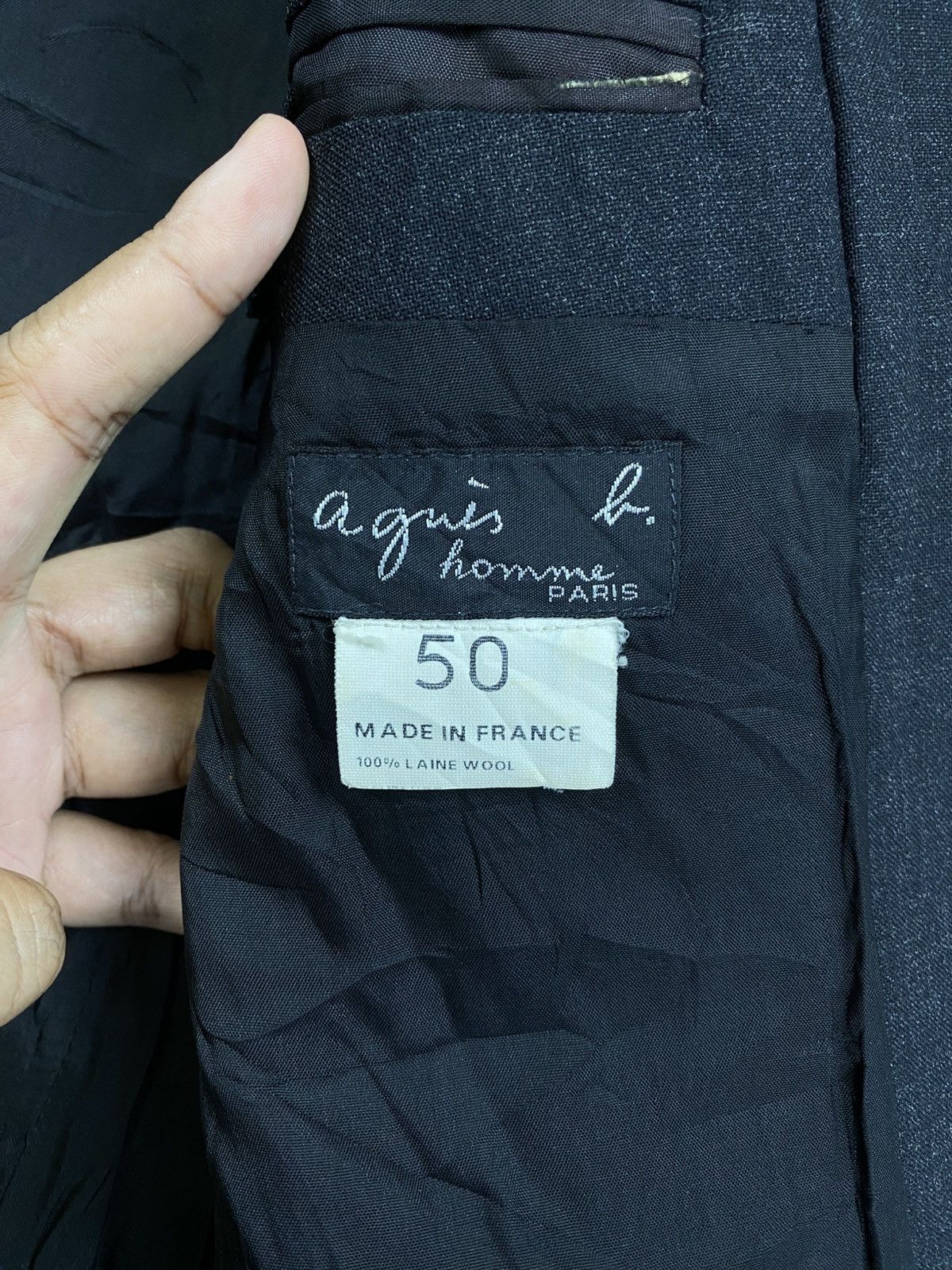 agnes b. 🔥 Agnes B. Made in France Black Blazer Jacket Size US M / EU 48-50 / 2 - 10 Thumbnail