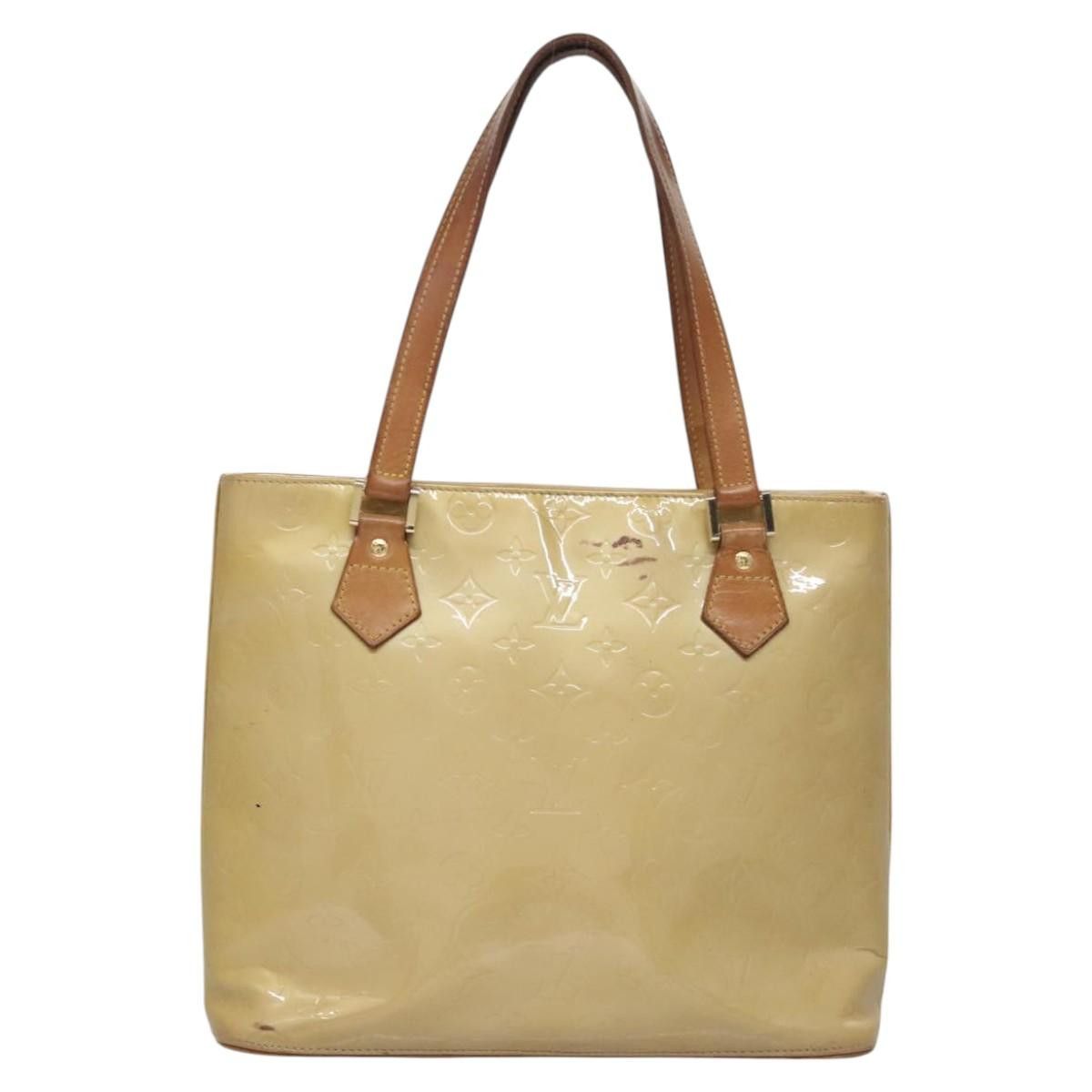 Louis Vuitton LOUIS VUITTON Monogram Vernis Houston Hand Bag Beige M91004 Size ONE SIZE - 2 Thumbnail
