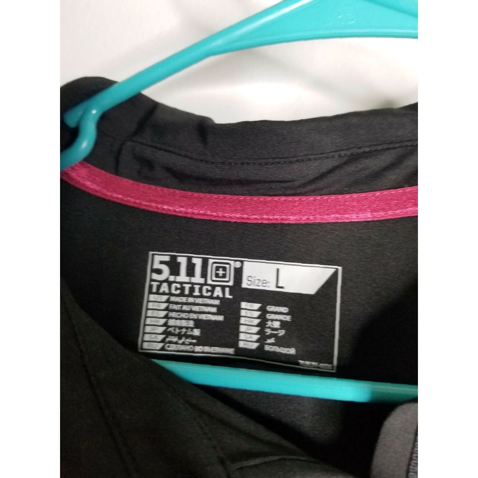 Vintage 5.11 Tactical Women's Long Sleeve Polo Shirt Black L Size L / US 10 / IT 46 - 4 Thumbnail