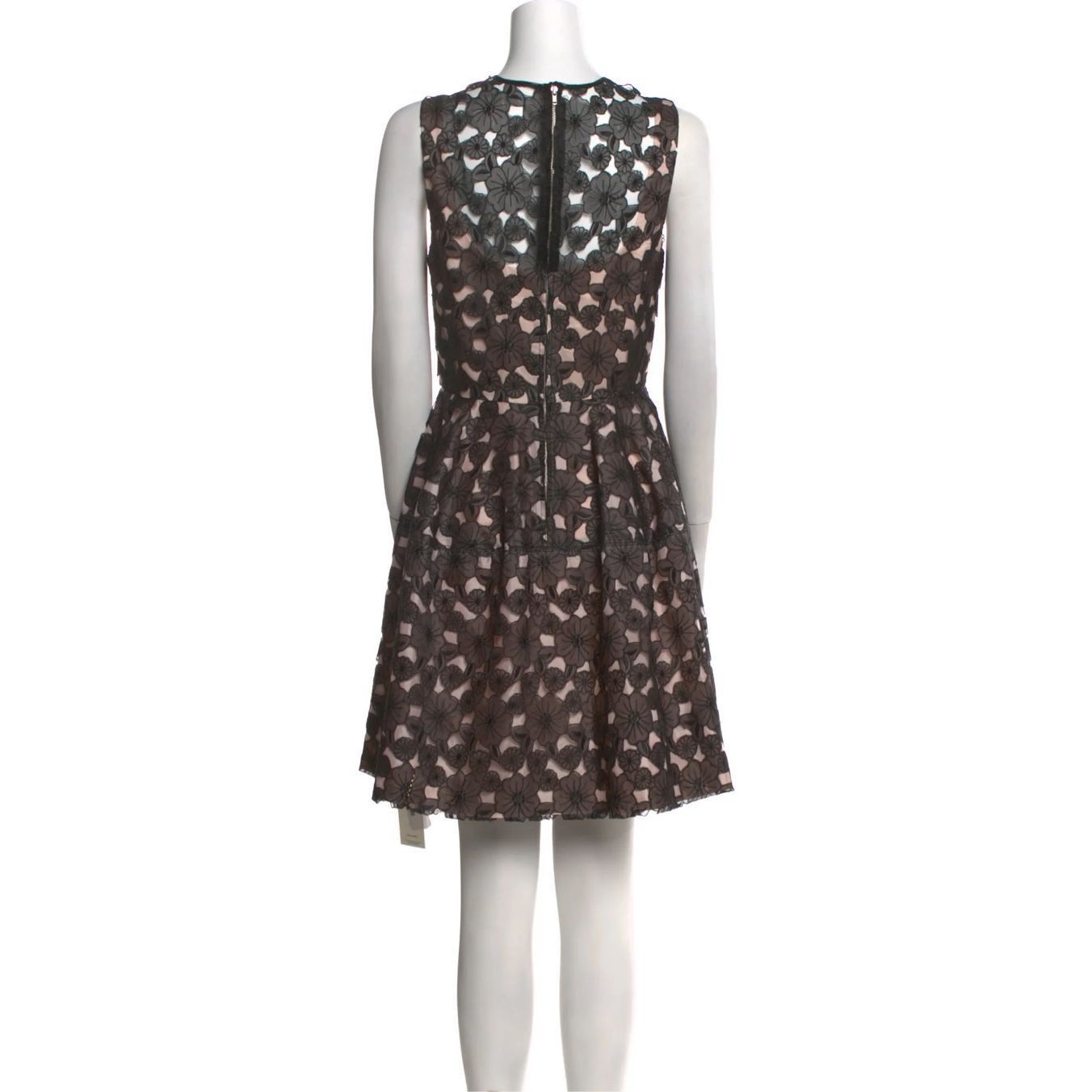 Jil Stuart Jill Stuart Embroidered Cutout A-Line Mini Dress Neutral Women’s S / US 4 Size S / US 4 / IT 40 - 2 Thumbnail