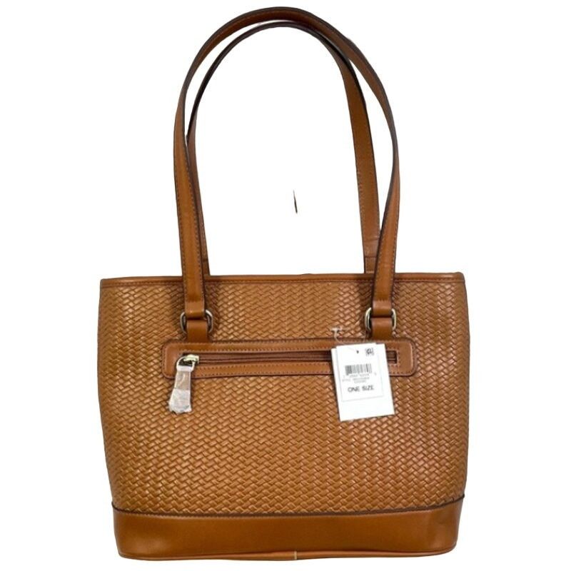 Other NWT GIANI BERNINI Medium Woven Tote Cognac Size ONE SIZE - 2 Thumbnail