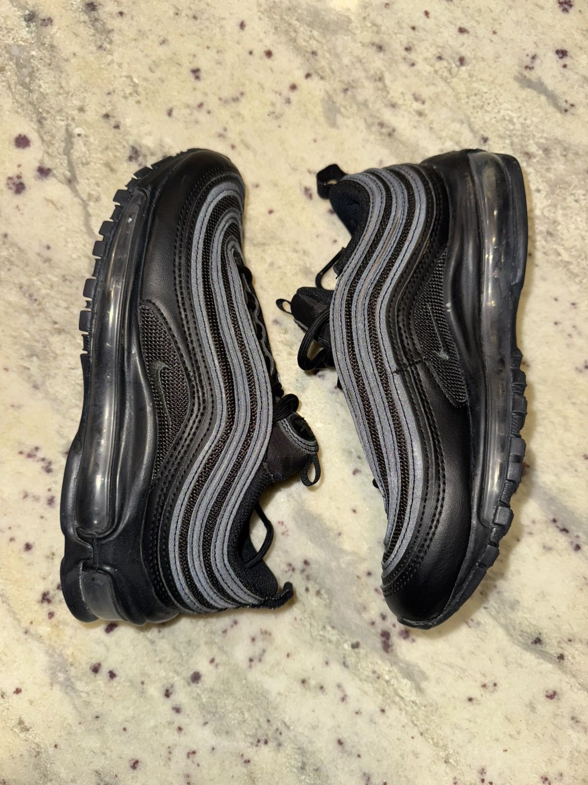 Nike Nike Air Max 97 ‘Triple Black’ Size US 6.5 / EU 39-40 - 1 Thumbnail