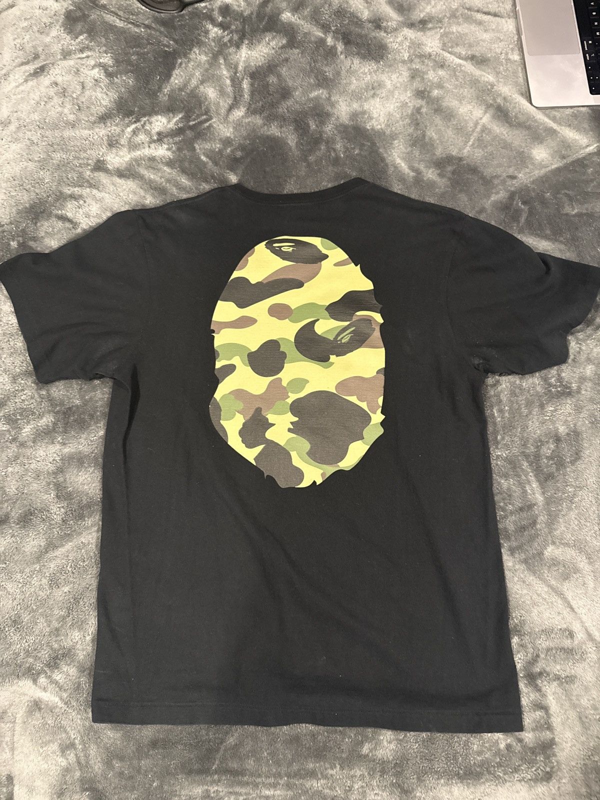 Bape Bape Tee- Black shirt/ Green Camo Size US L / EU 52-54 / 3 - 2 Thumbnail