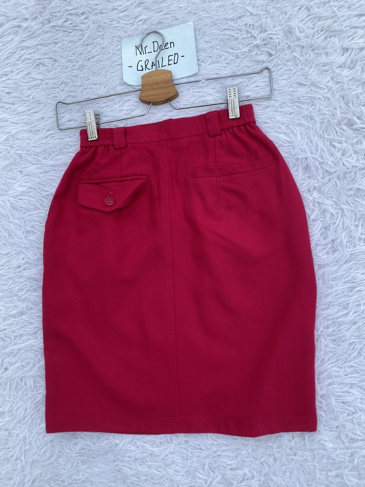 Christian Dior Monsieur Rare Vintage 90s Christian Dior Red Skirt Size 27" / US 4 / IT 40 - 15 Thumbnail
