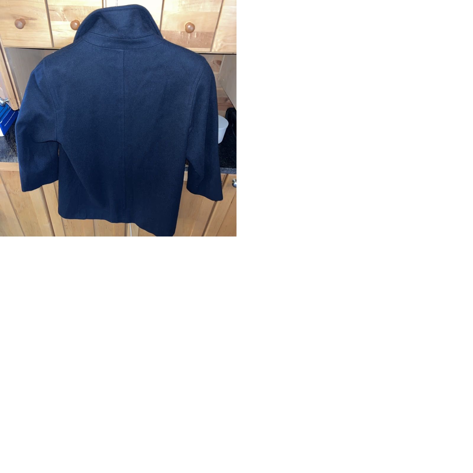 Doublet VINTAGE Mario de Pinto Wool Pea Coat Double Breasted Navy Blue Lined 1XL Women’s Winter 90s Business Womens Size XL / US 12-14 / IT 48-50 - 10 Thumbnail