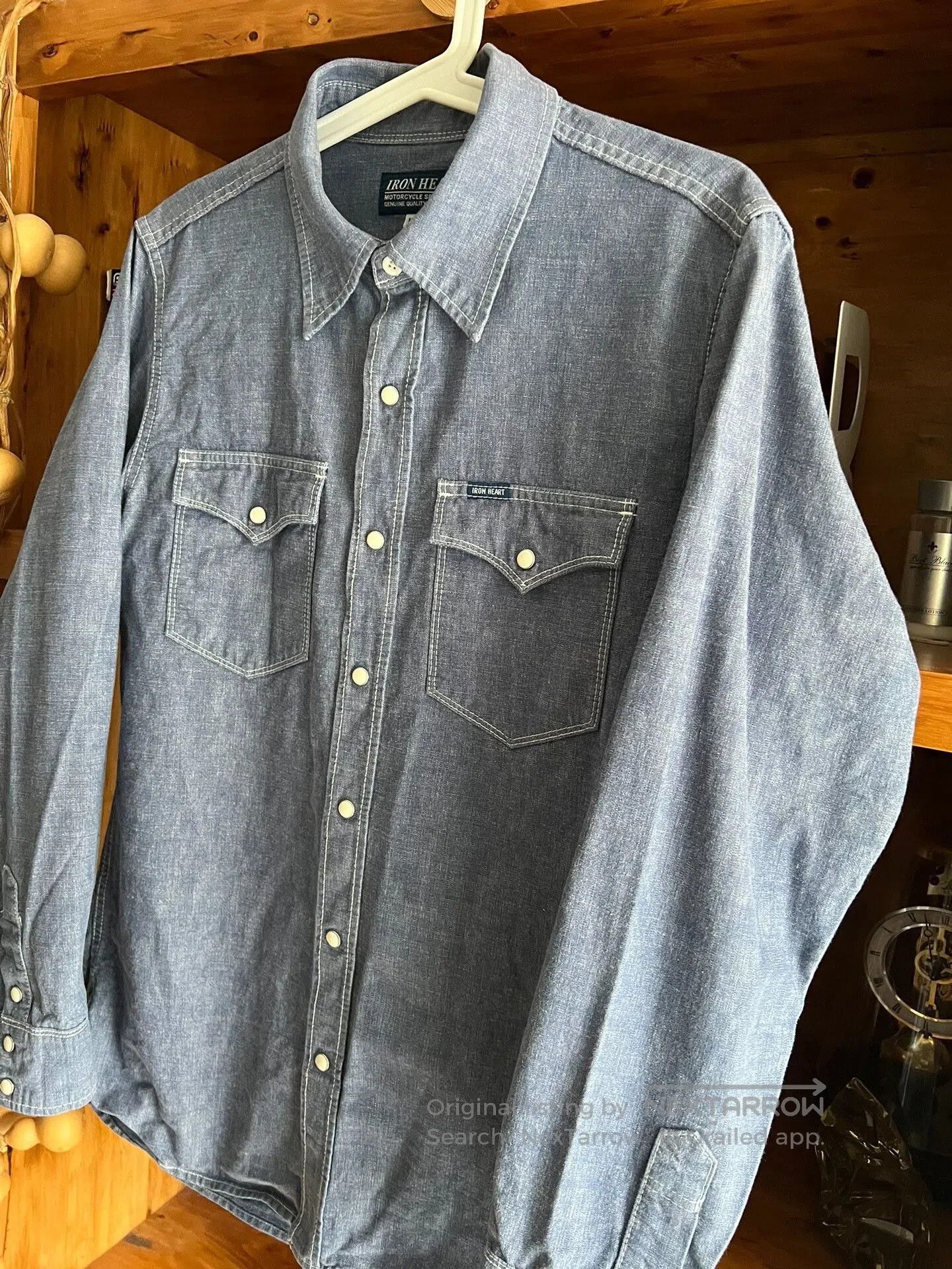 Iron Heart Iron Heart Blue Denim Work Shirt. Size US M / EU 48-50 / 2 - 4 Thumbnail