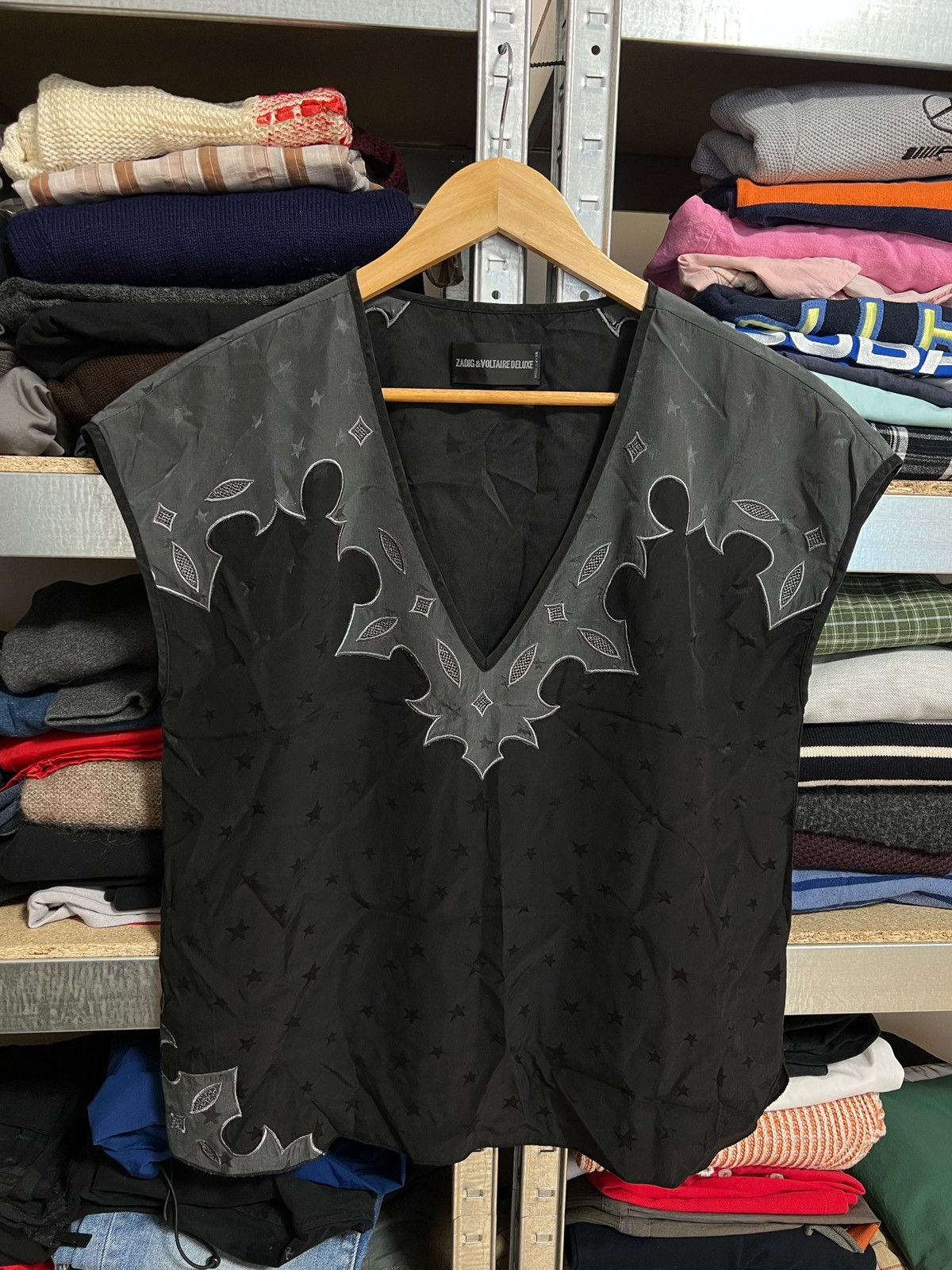 Vintage × Zadig & Voltaire Zadig & Voltaire Short Sleeve Silk Blouse Top Casual Shirt Size M / US 6-8 / IT 42-44 - 1 Thumbnail