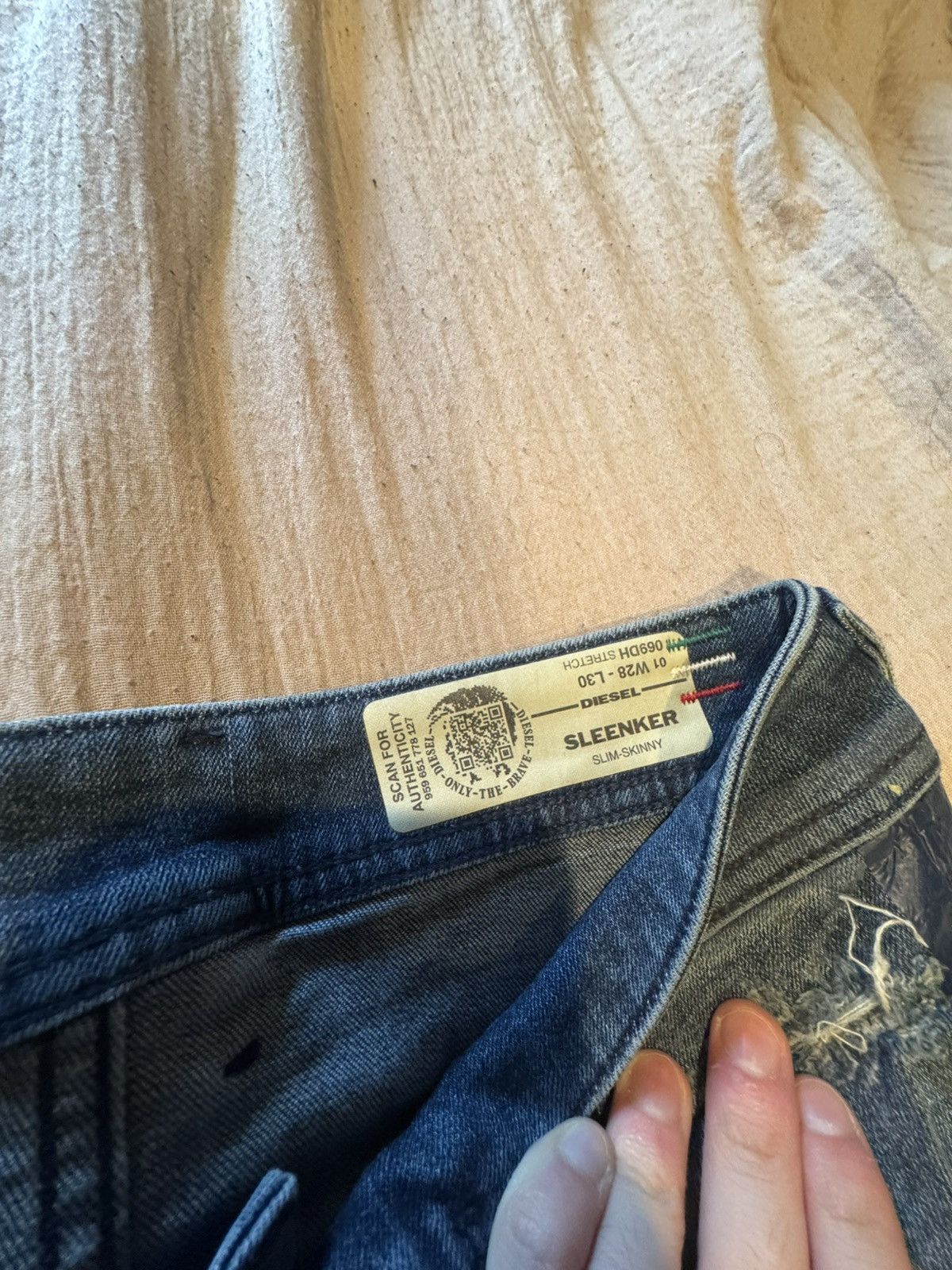 Diesel DIESEL denim jeans with blue detail on the sides Size US 28 / EU 44 - 6 Thumbnail