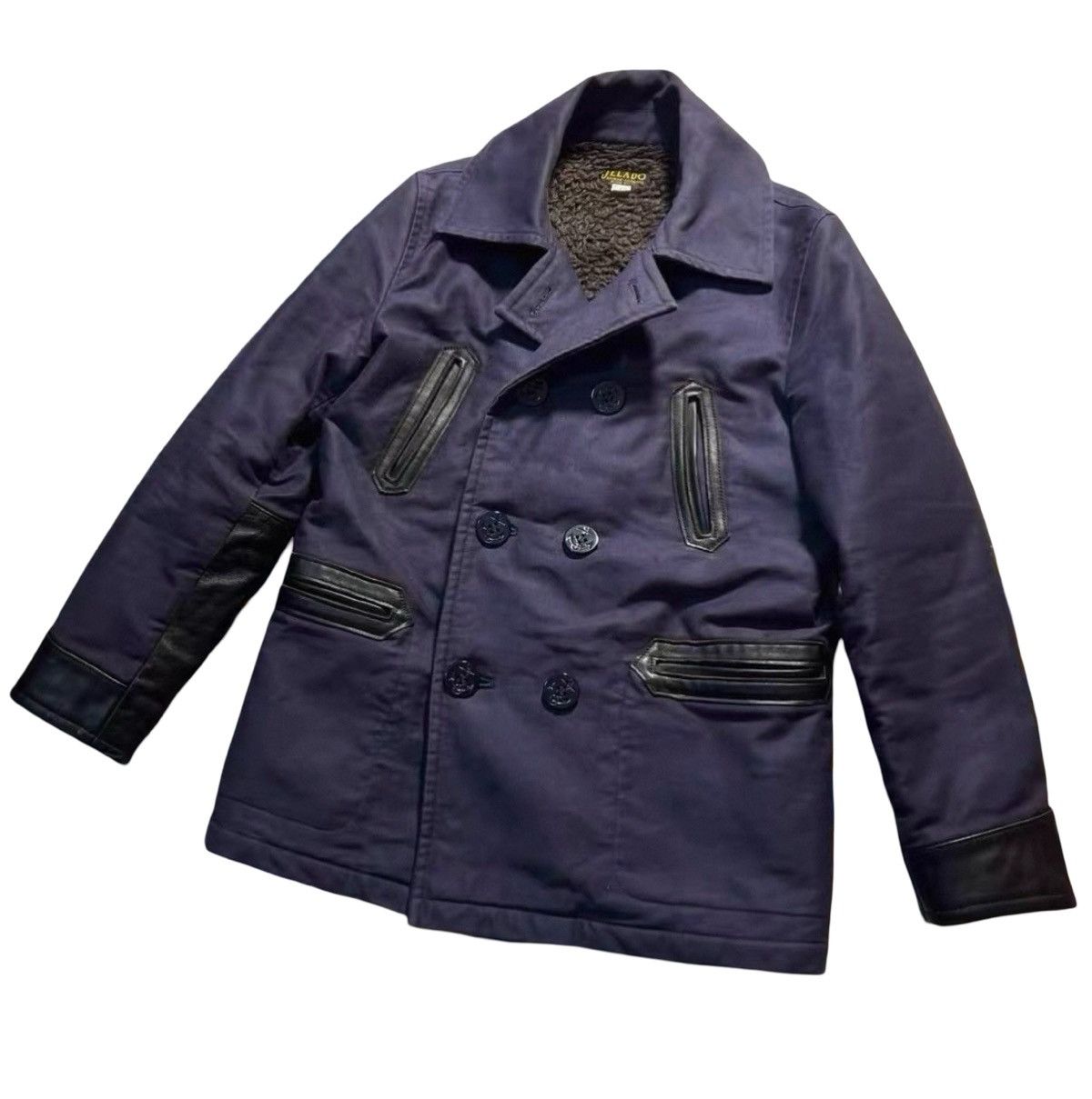 Jelado JELADO Grograin x Horse Leather P-Coat (Jackass Coat) Size US M / EU 48-50 / 2 - 1 Thumbnail