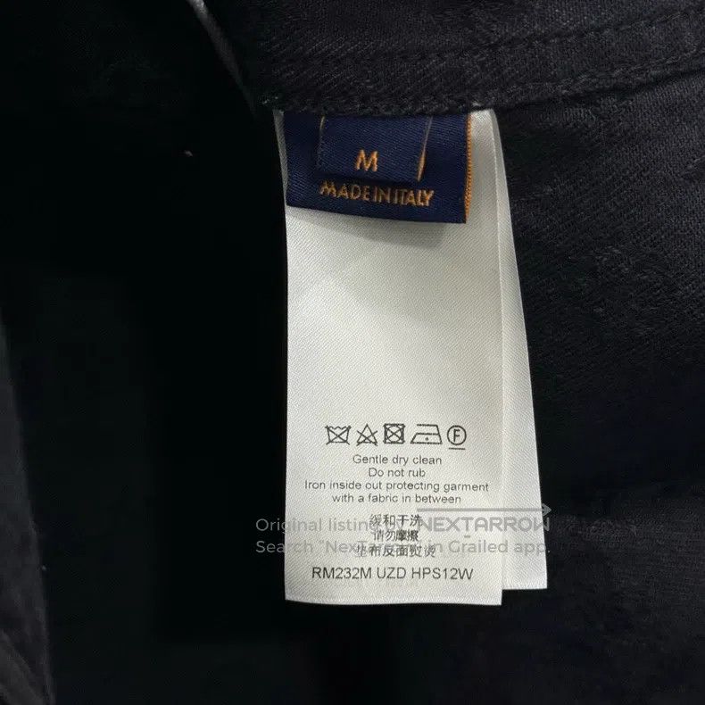 Louis Vuitton Louis Vuitton Black baseball shirt with full printed logo Size US M / EU 48-50 / 2 - 5 Thumbnail