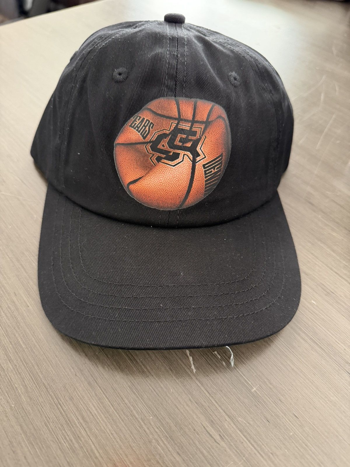 DENIM TEARS Denim Tears Deflated Basketball Cap - Black SnapBack Size ONE SIZE - 1 Thumbnail