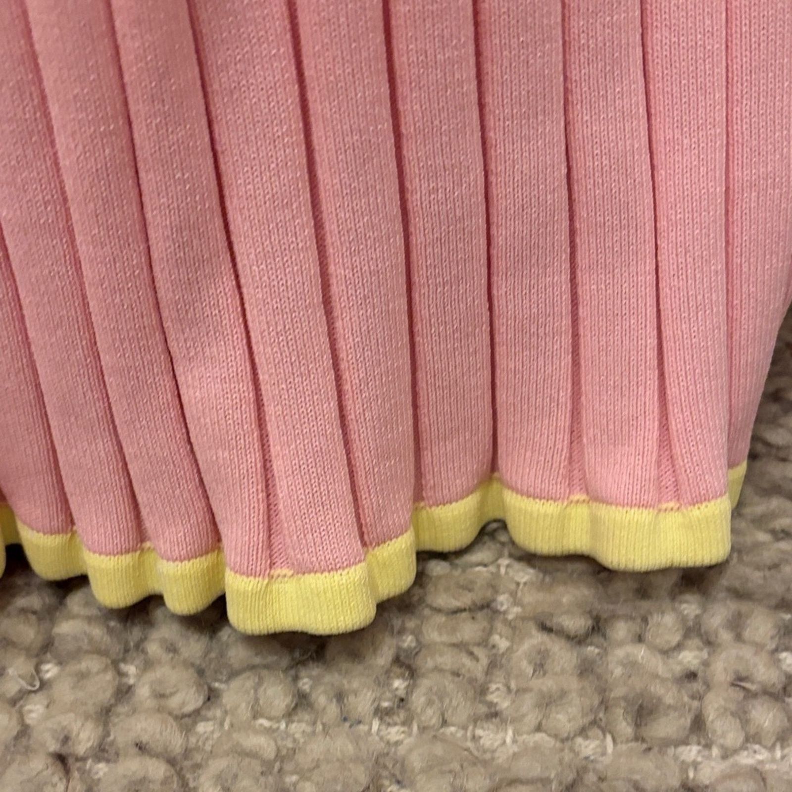 Other Sabo skirt Pink/yellow Pleated Maxi Skirt top outfit Size 8 Size 30" / US 8 / IT 44 - 7 Thumbnail