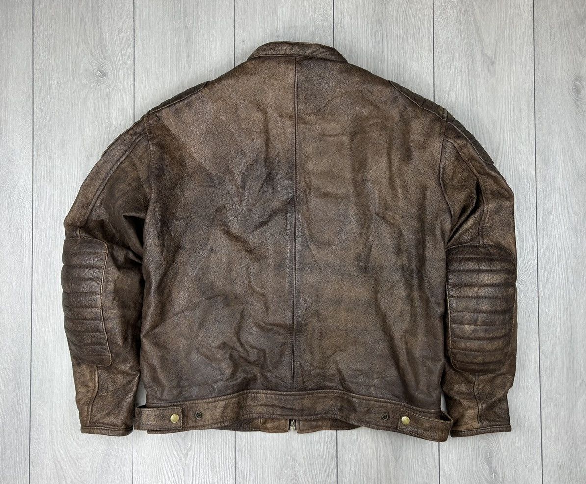 Other Leather Racing Moto Jacket Brown size XL Size US XL / EU 56 / 4 - 7 Thumbnail