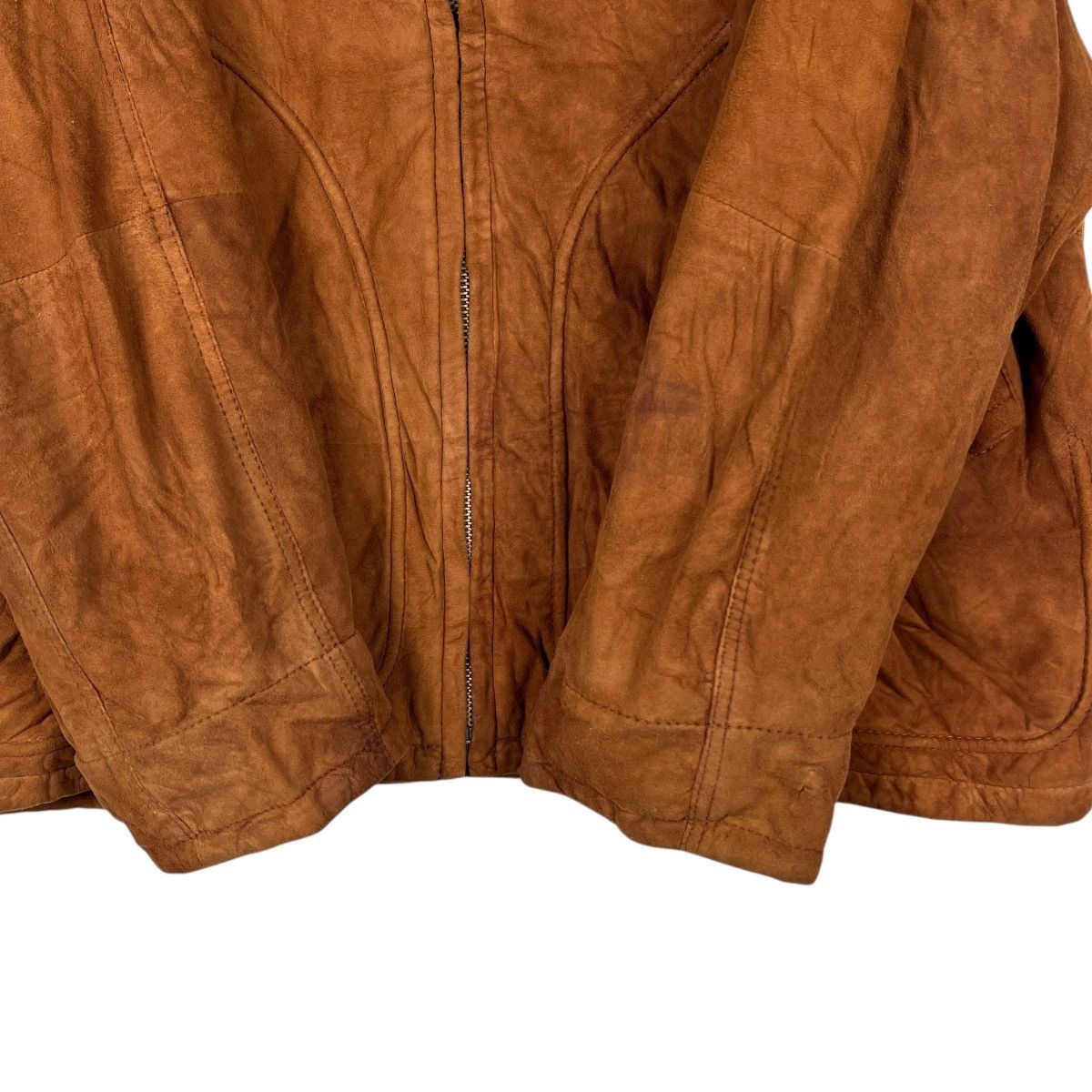 Other 🔥 Vintage Harry & Moore Sportwear Fur Trim Leather Jacket Size US M / EU 48-50 / 2 - 8 Thumbnail